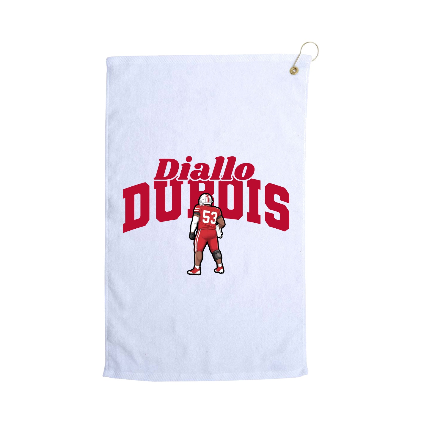 Golf Towel — Signature Arch in White