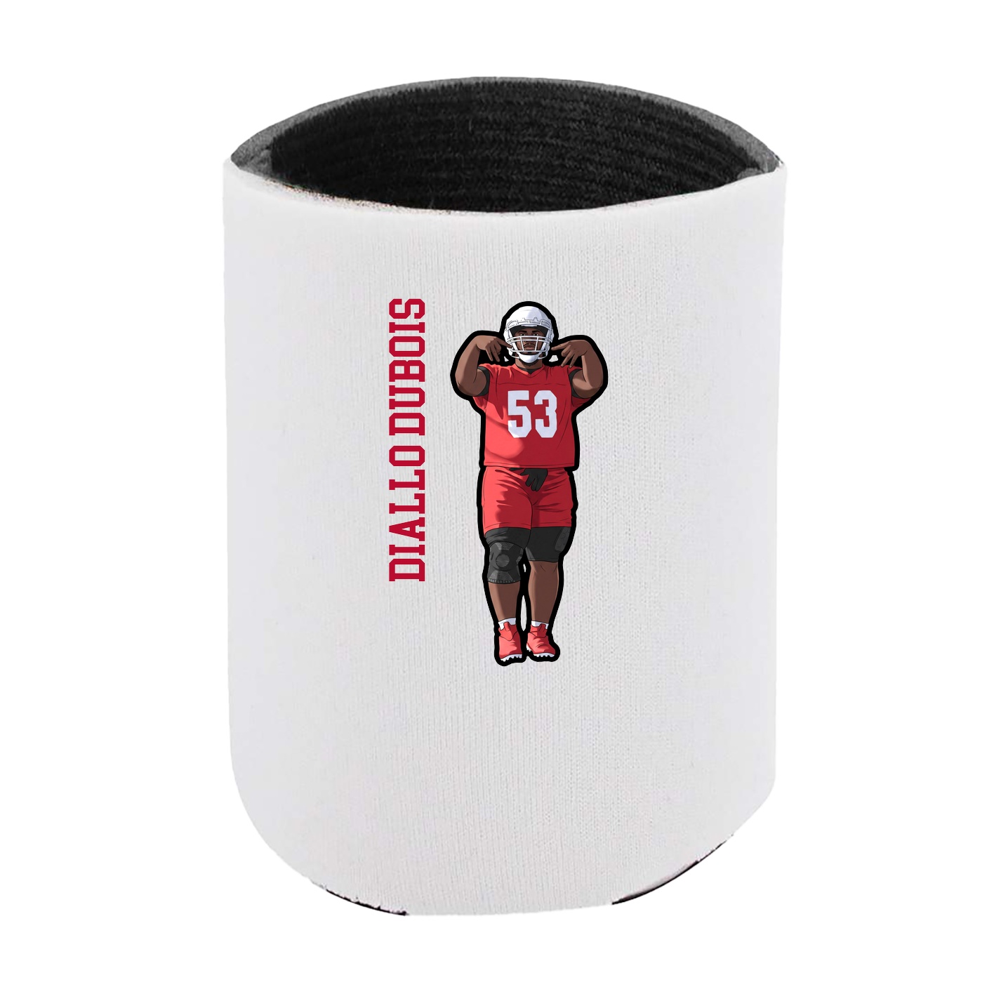Can Holder — Name Vertical in White