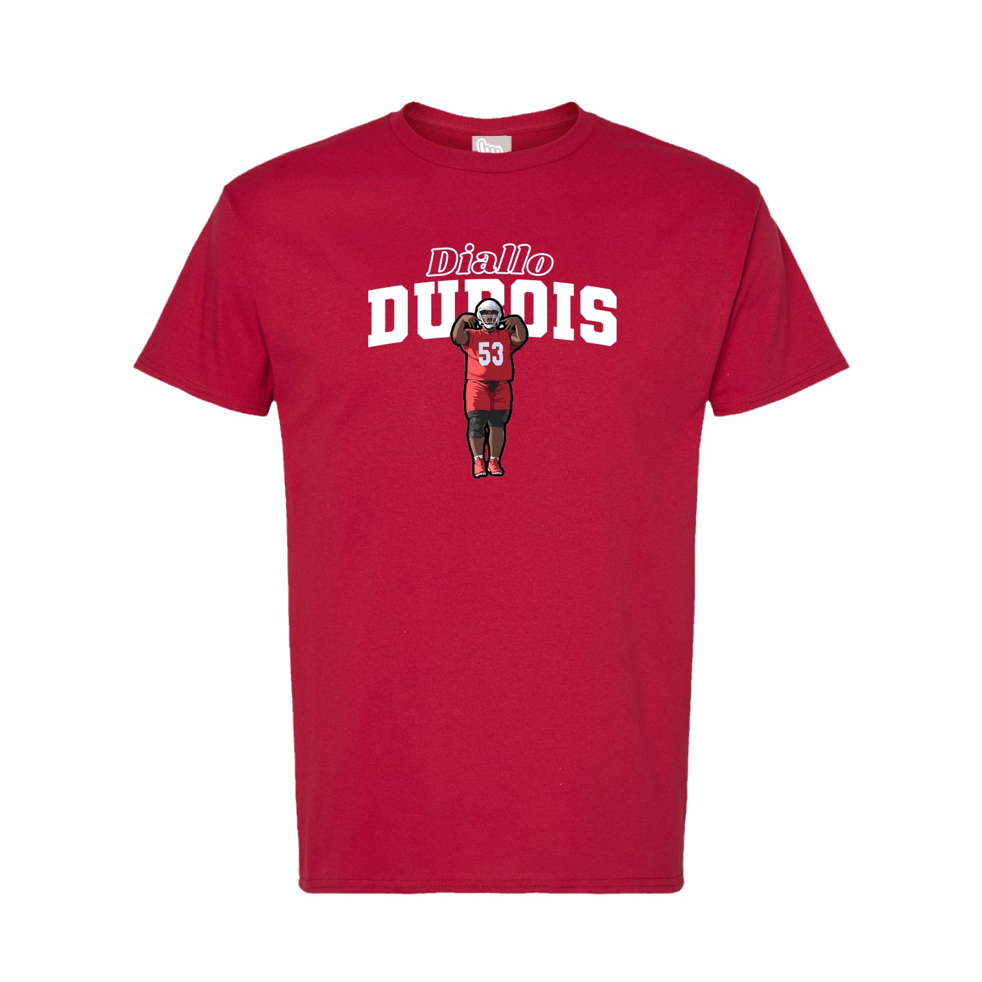 Tee — Name Arch in Crimson