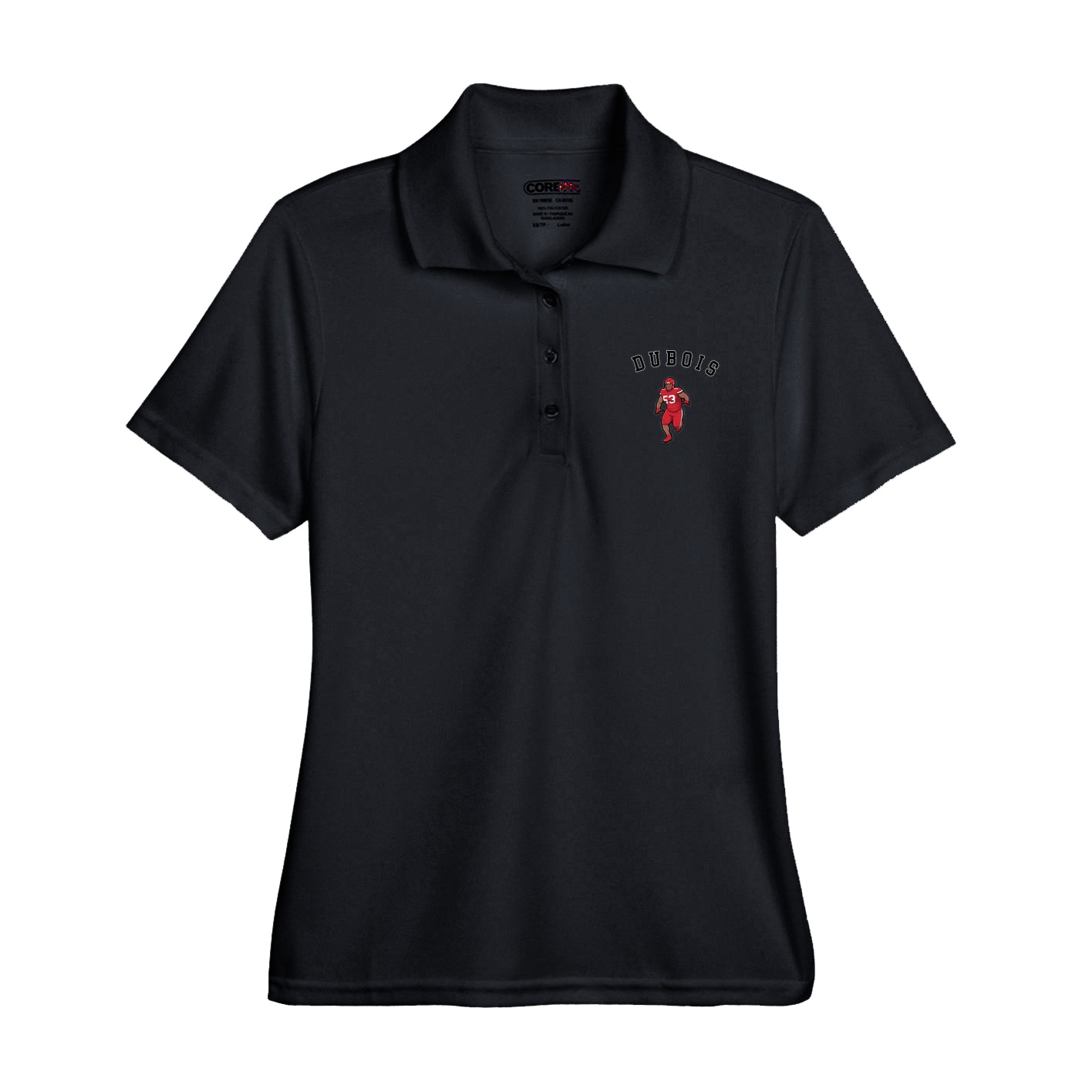 Womens Performance Polo — Shirsey Arch in Black