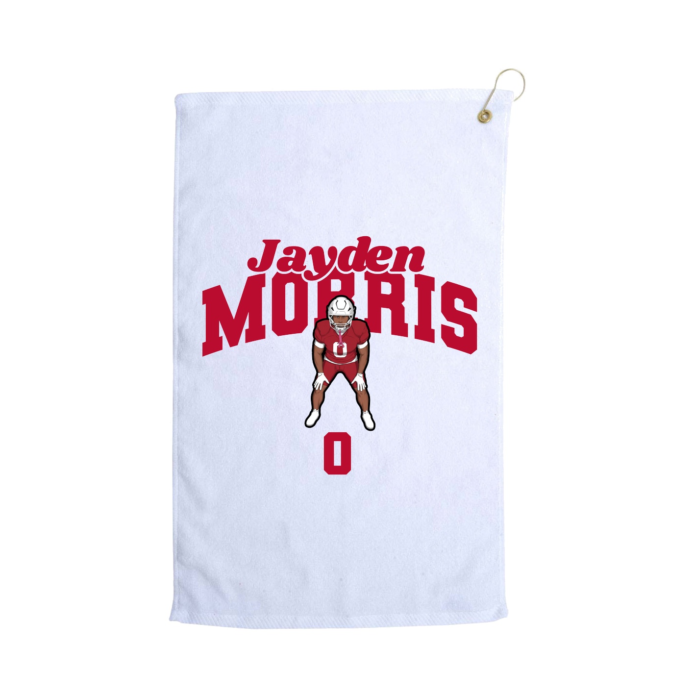 Golf Towel — Signature Arch in White