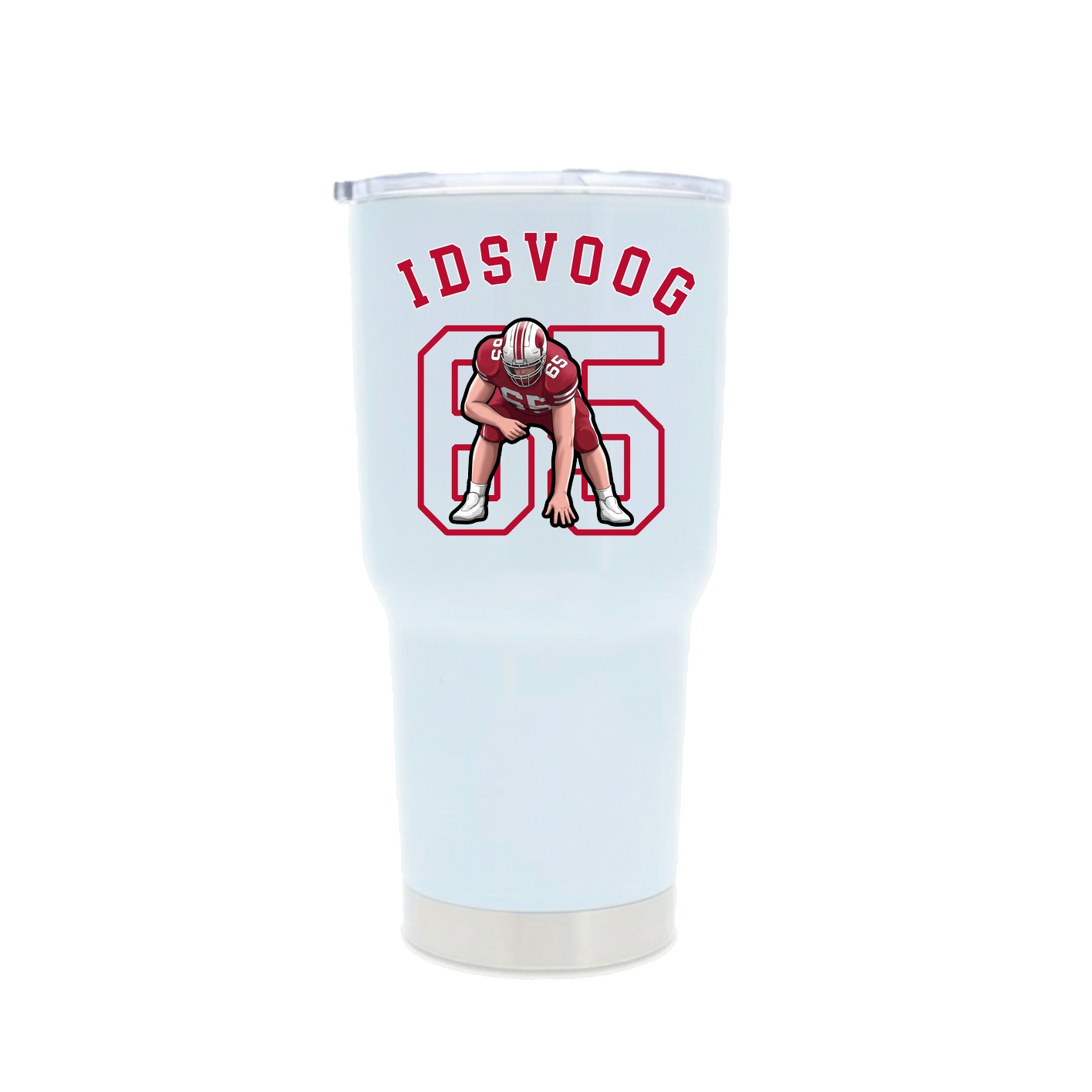 30oz Stainless Steel Tumbler — Shirsey Arch in White