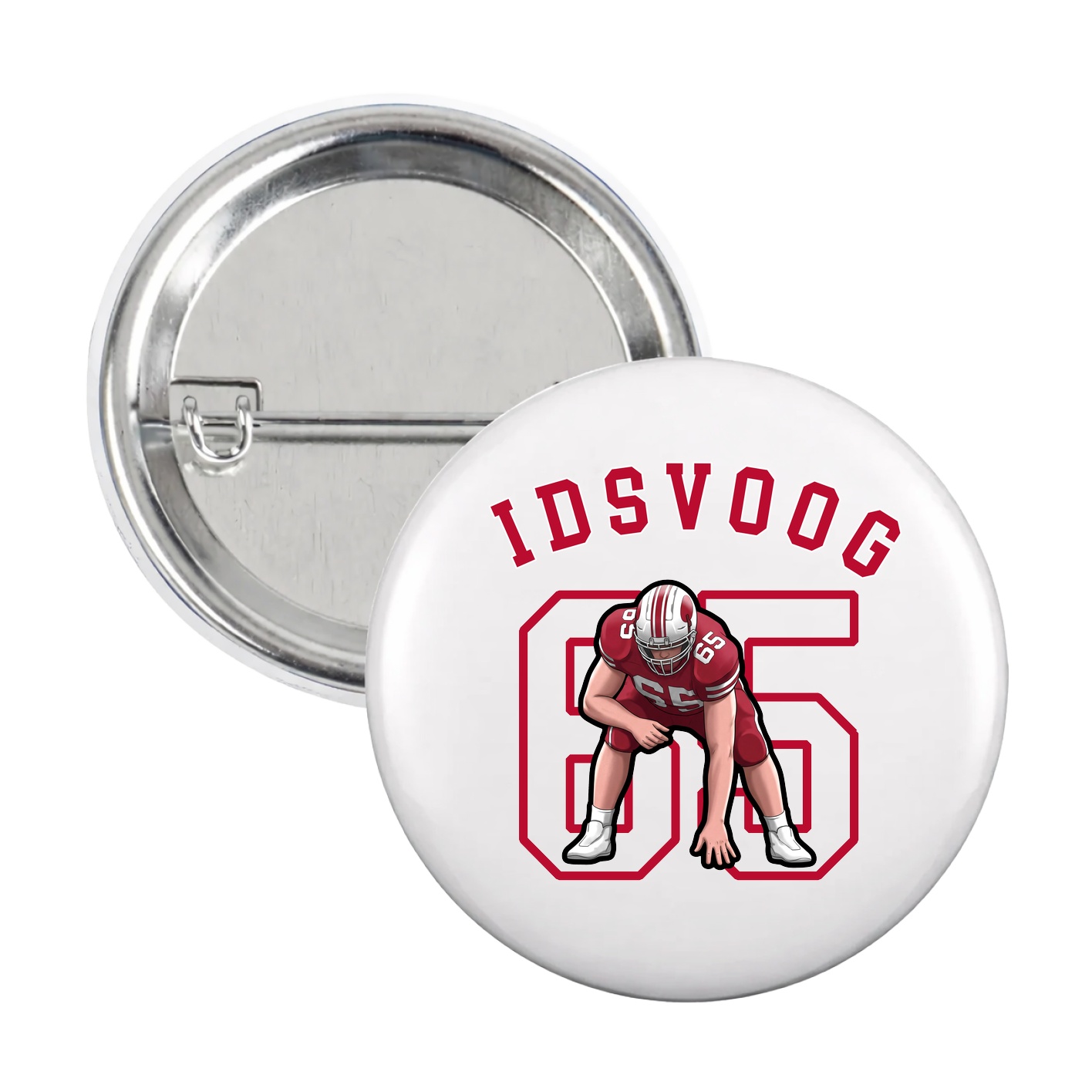 Game Day Button — Shirsey Arch in White