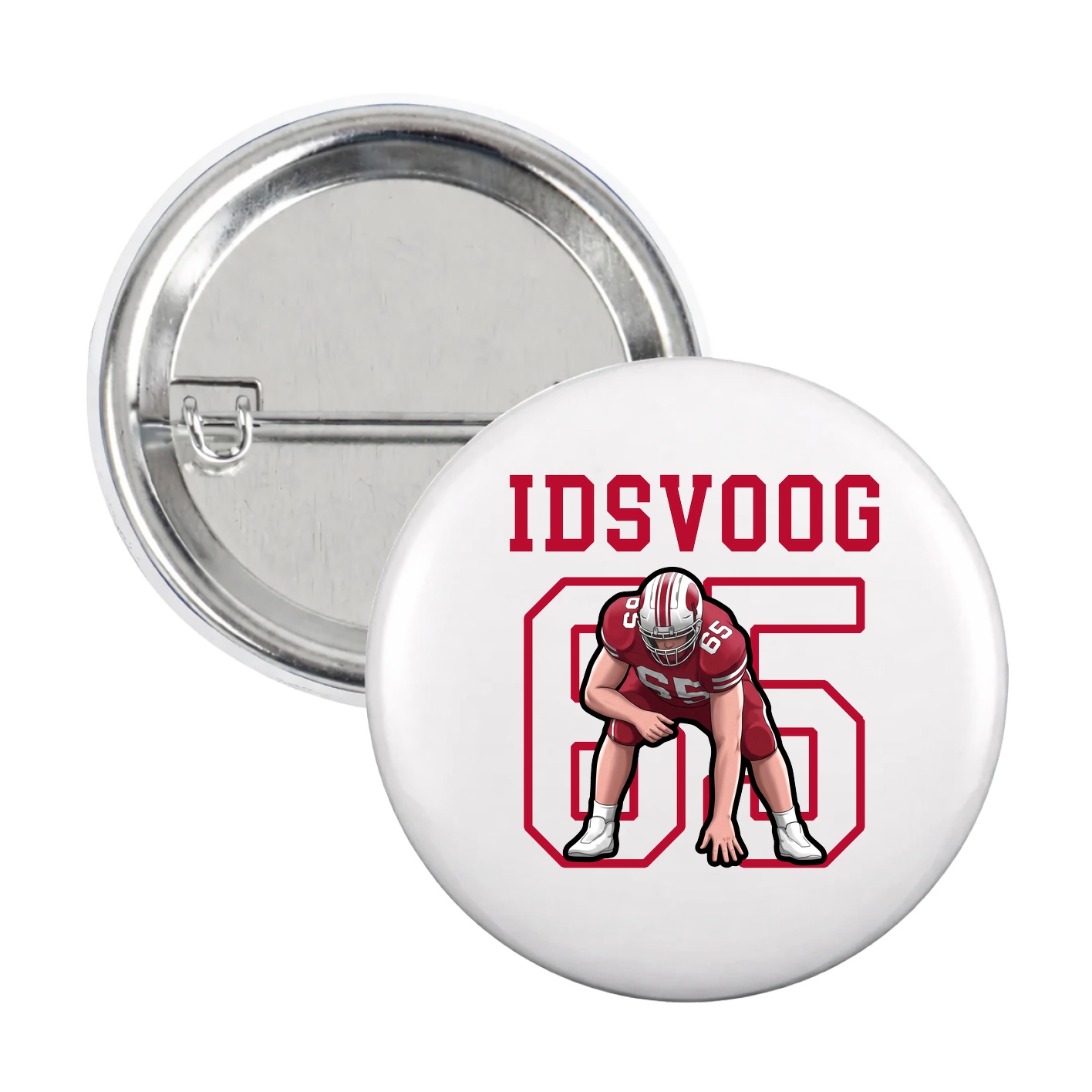 Game Day Button — Shirsey in White