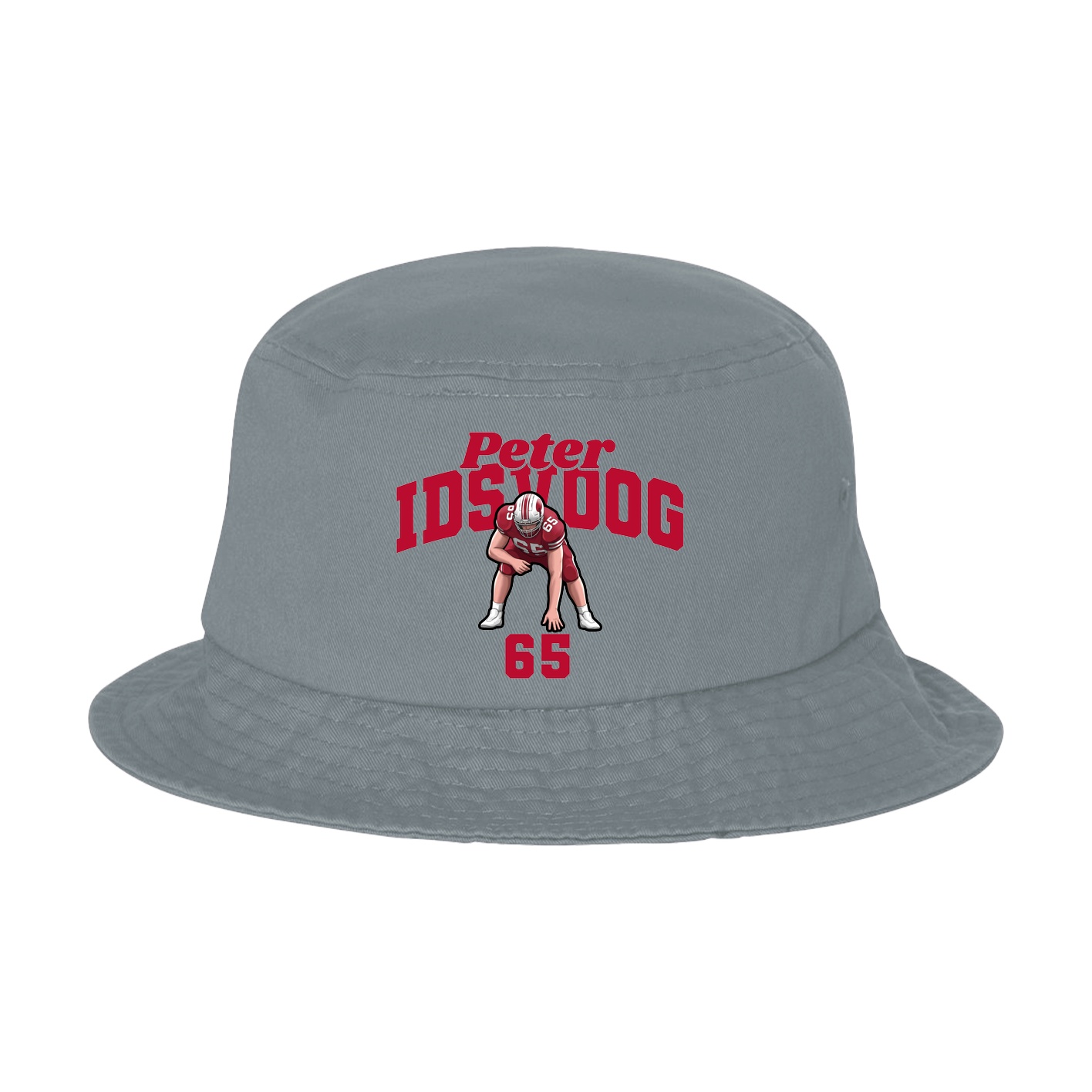 Bucket Cap — Signature Arch in Grey