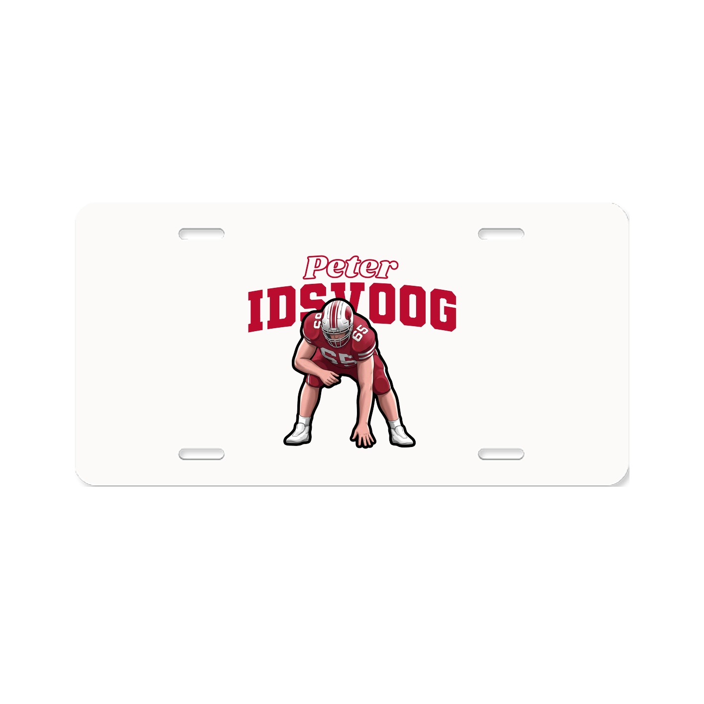 License Plate — Name Arch in Classic
