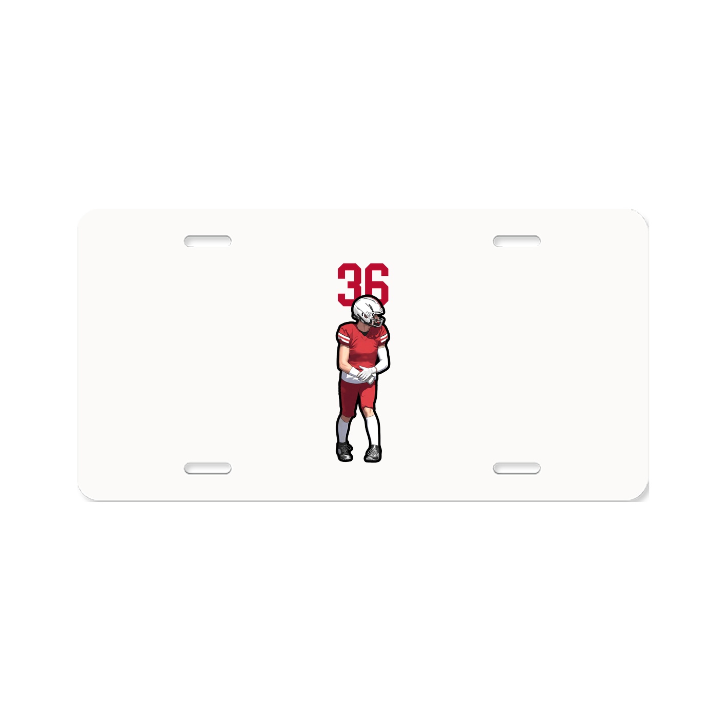License Plate — Number Top in Classic