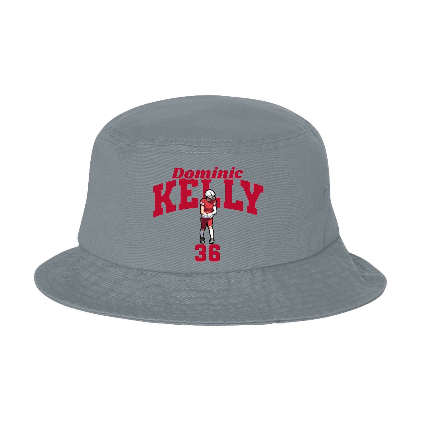 Bucket Cap — Signature Arch in Grey