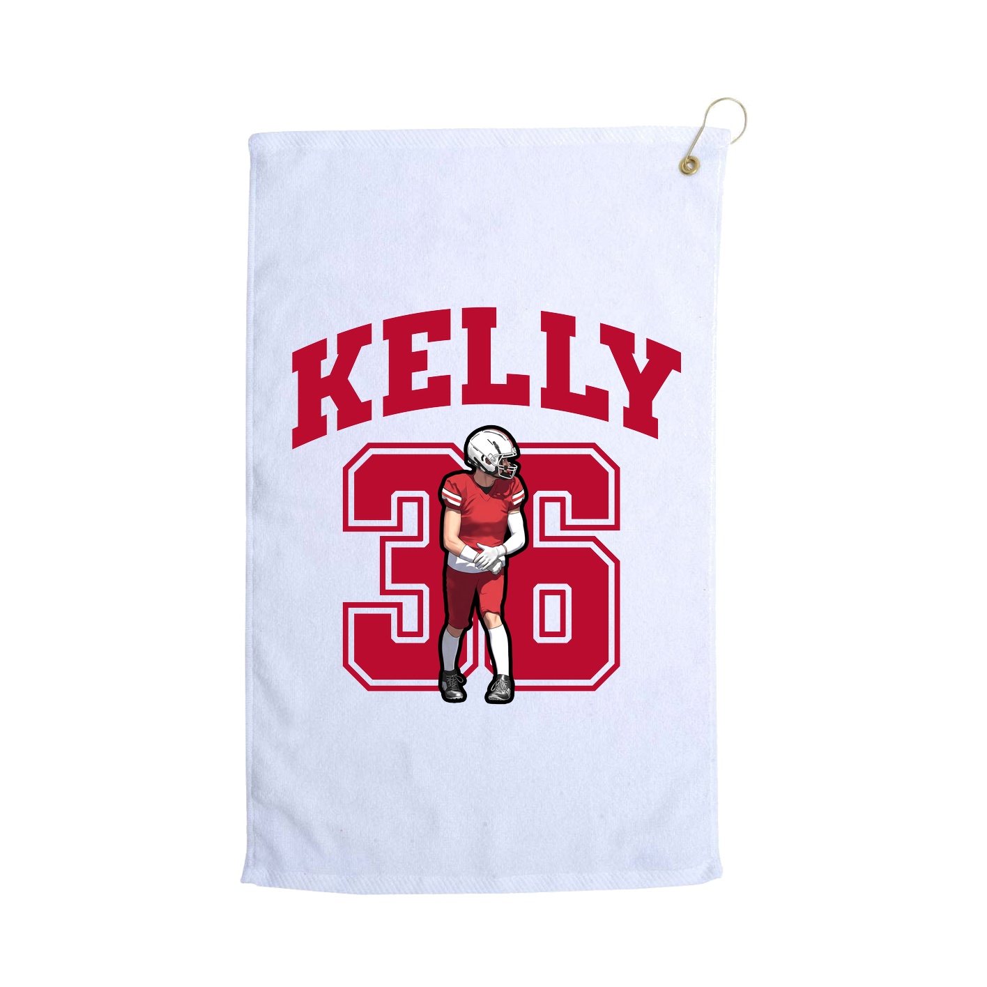 Golf Towel — Number in White
