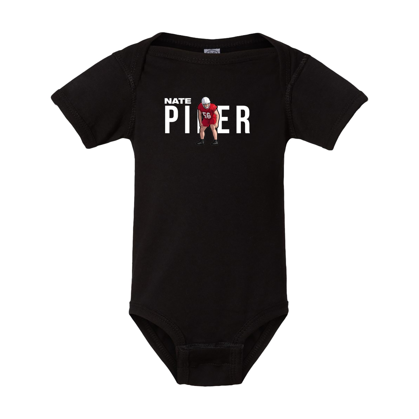 Baby Onesie — Player Name in Black