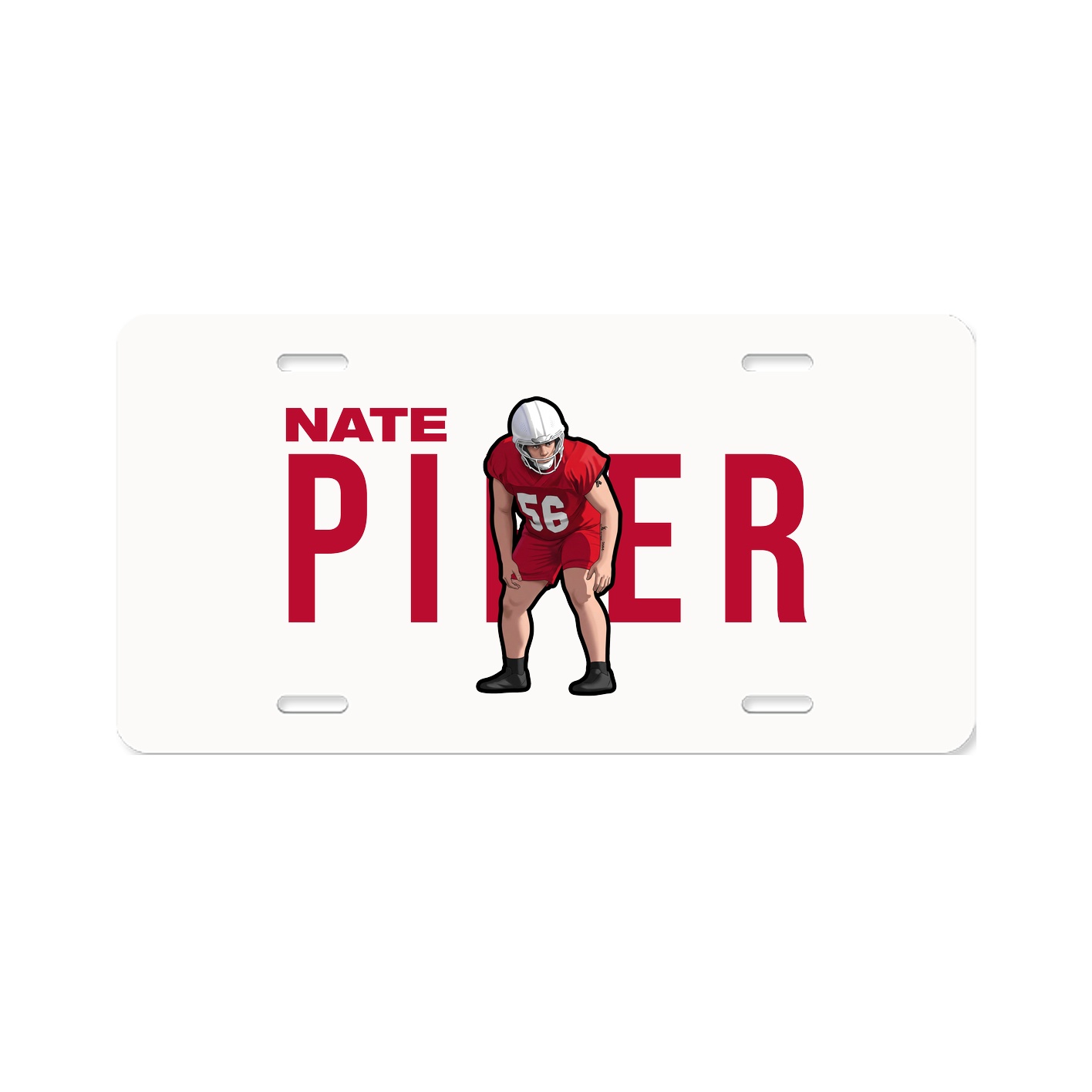 License Plate — Player Name in Classic