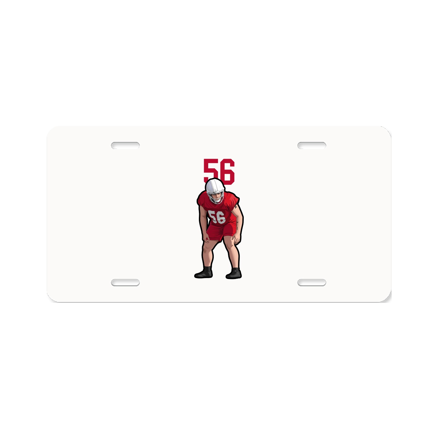 License Plate — Number Top in Classic