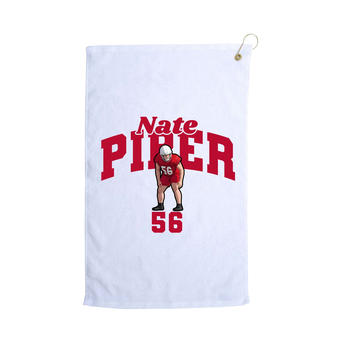 Golf Towel — Signature Arch in White
