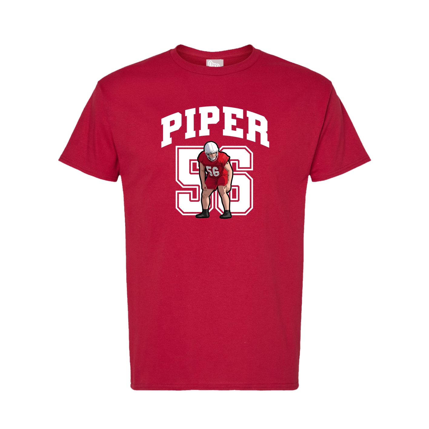 Tee — Number in Crimson