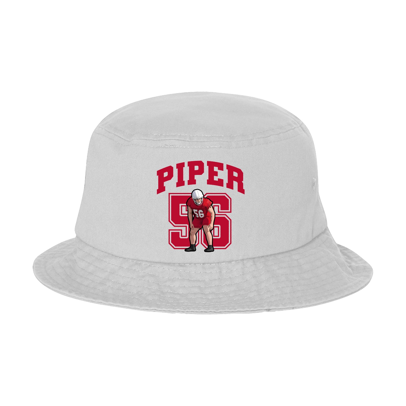 Bucket Cap — Number in White