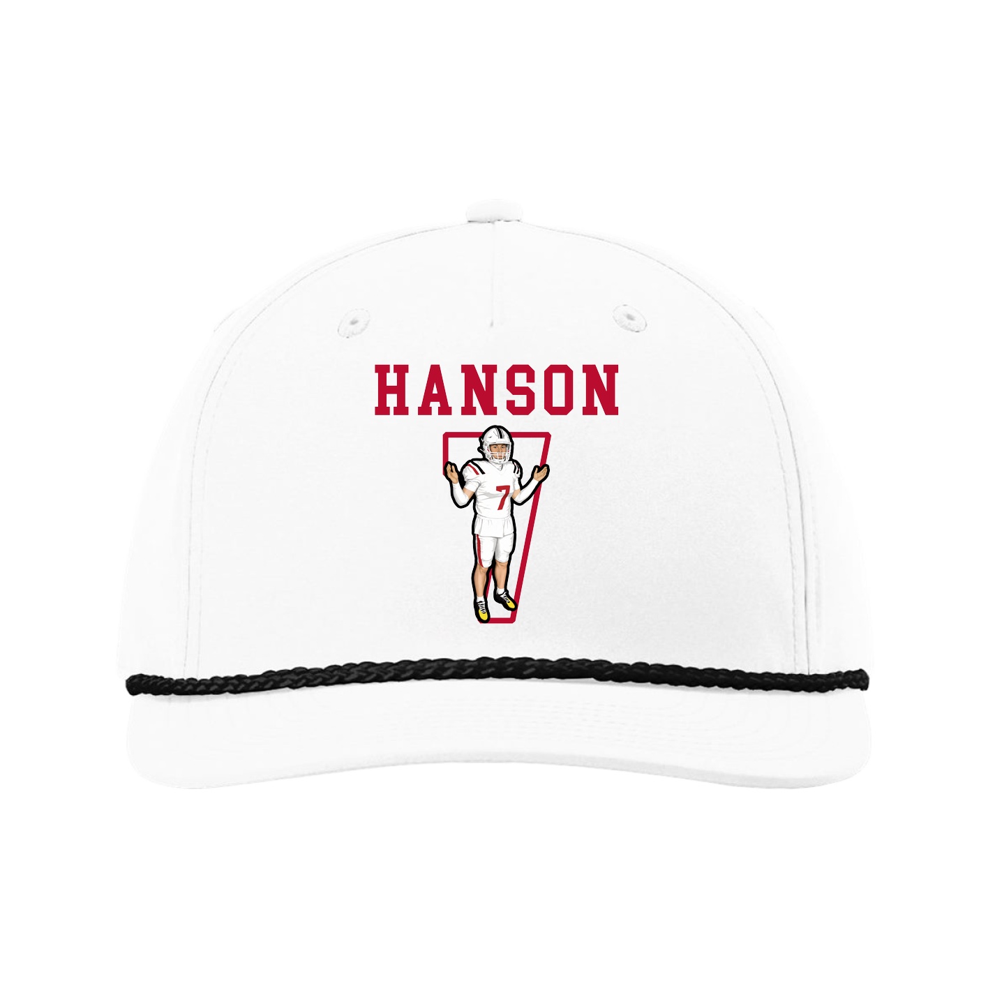 Five-Panel Classic Rope Cap — Shirsey in White