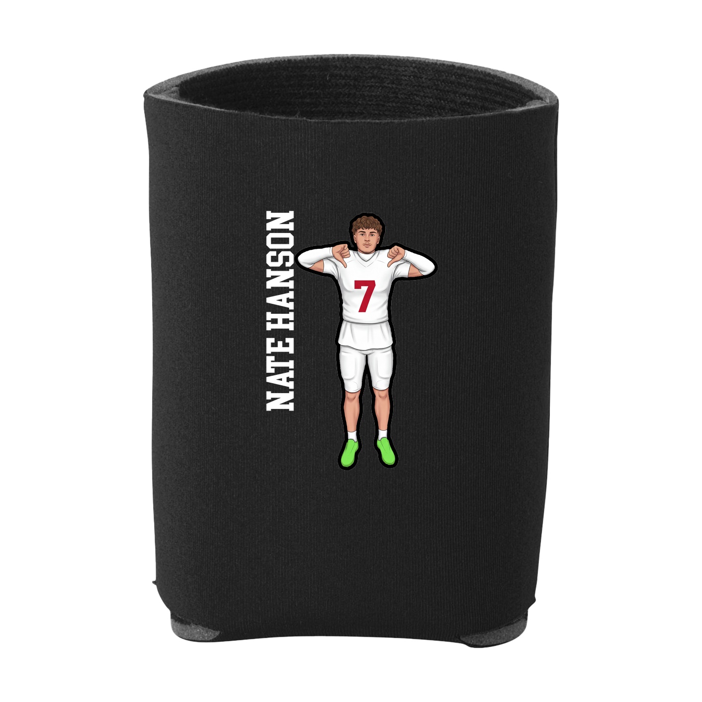 Can Holder — Name Vertical in Black