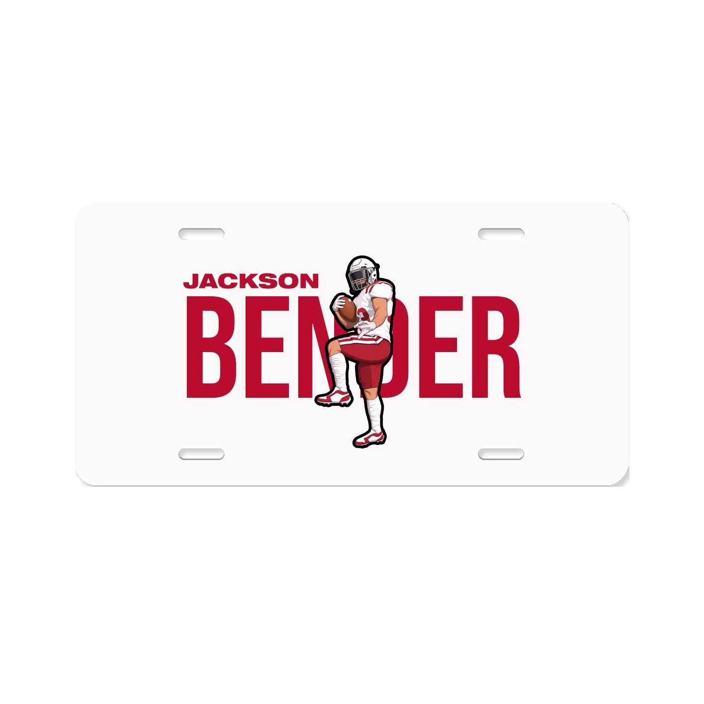 License Plate — Player Name in Classic