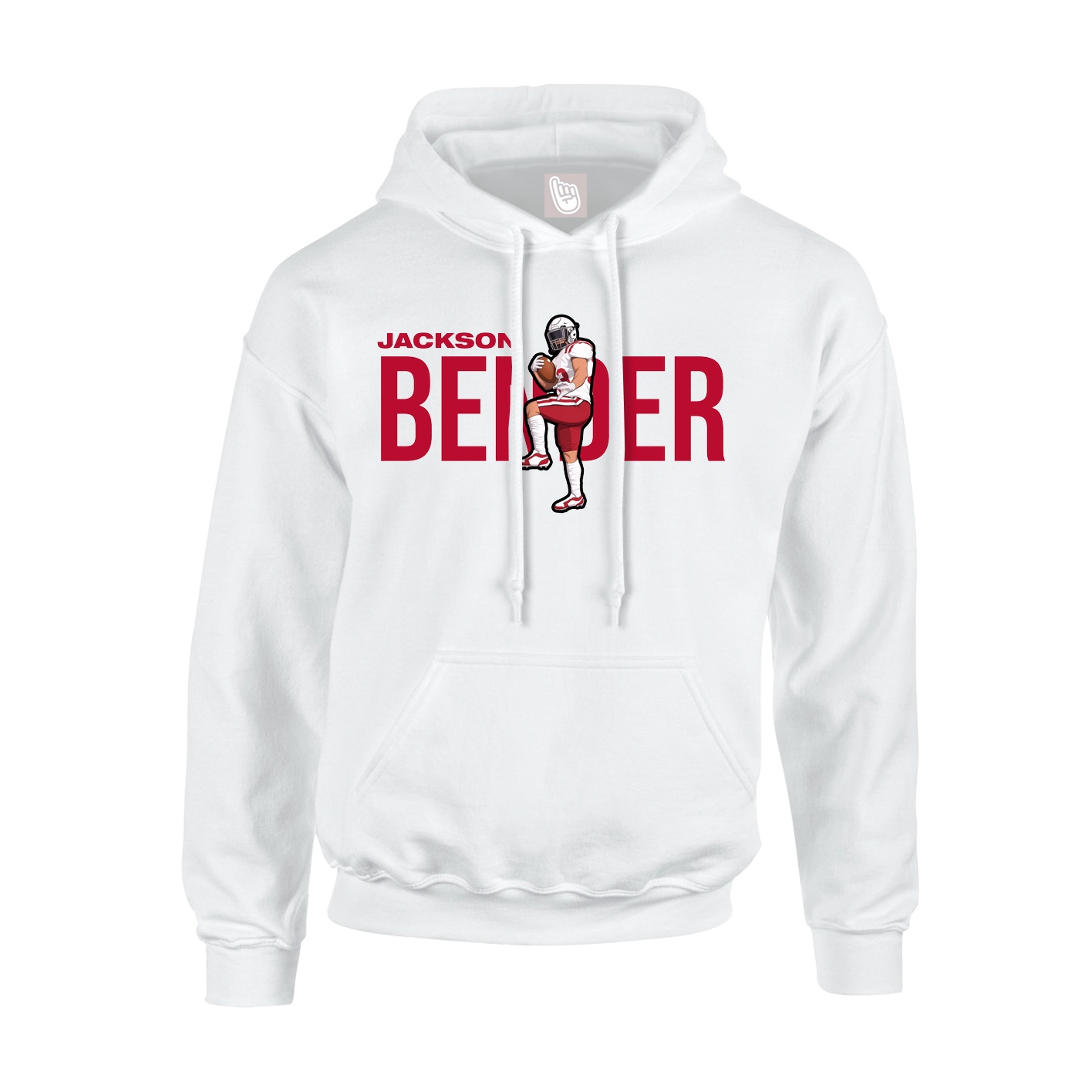 Hoodie — Player Name in White