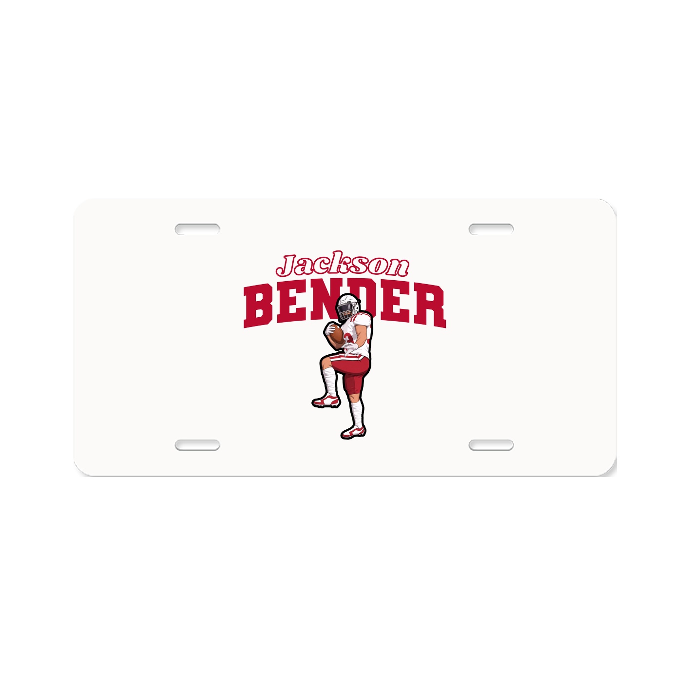 License Plate — Name Arch in Classic