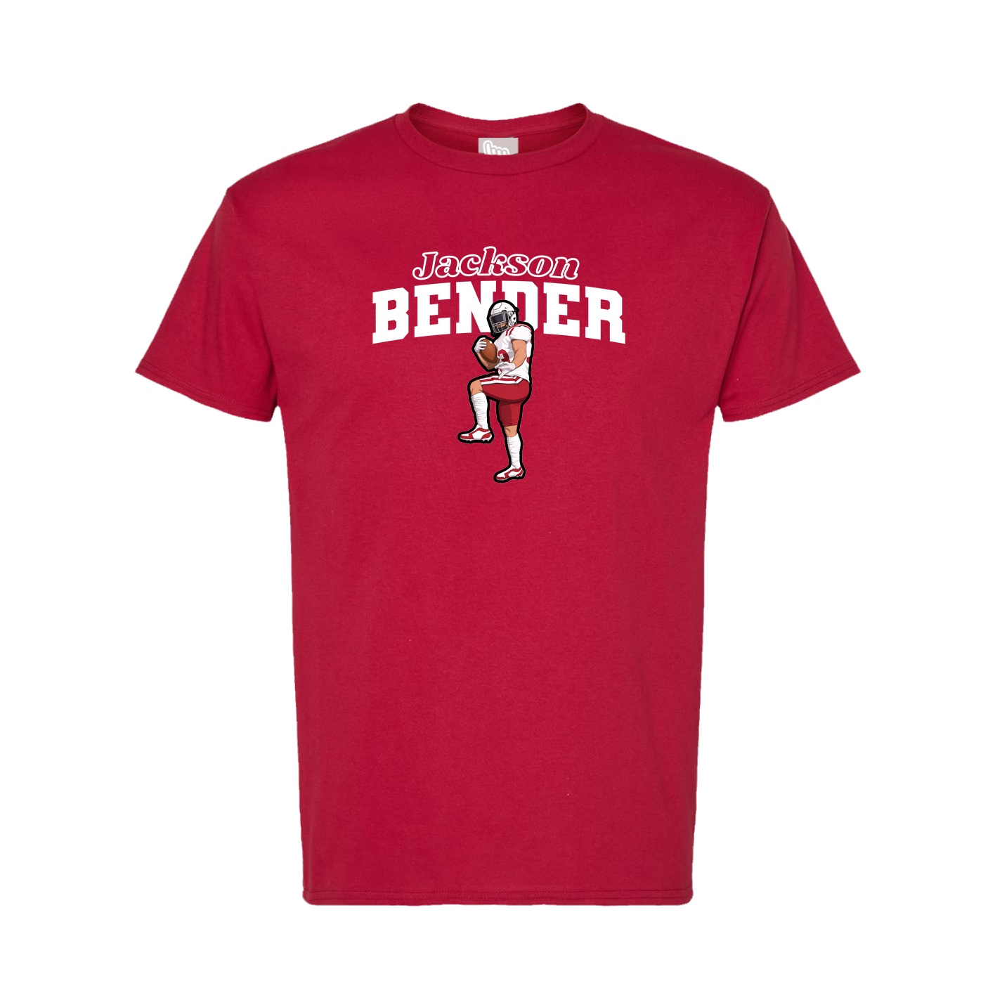 Tee — Name Arch in Crimson