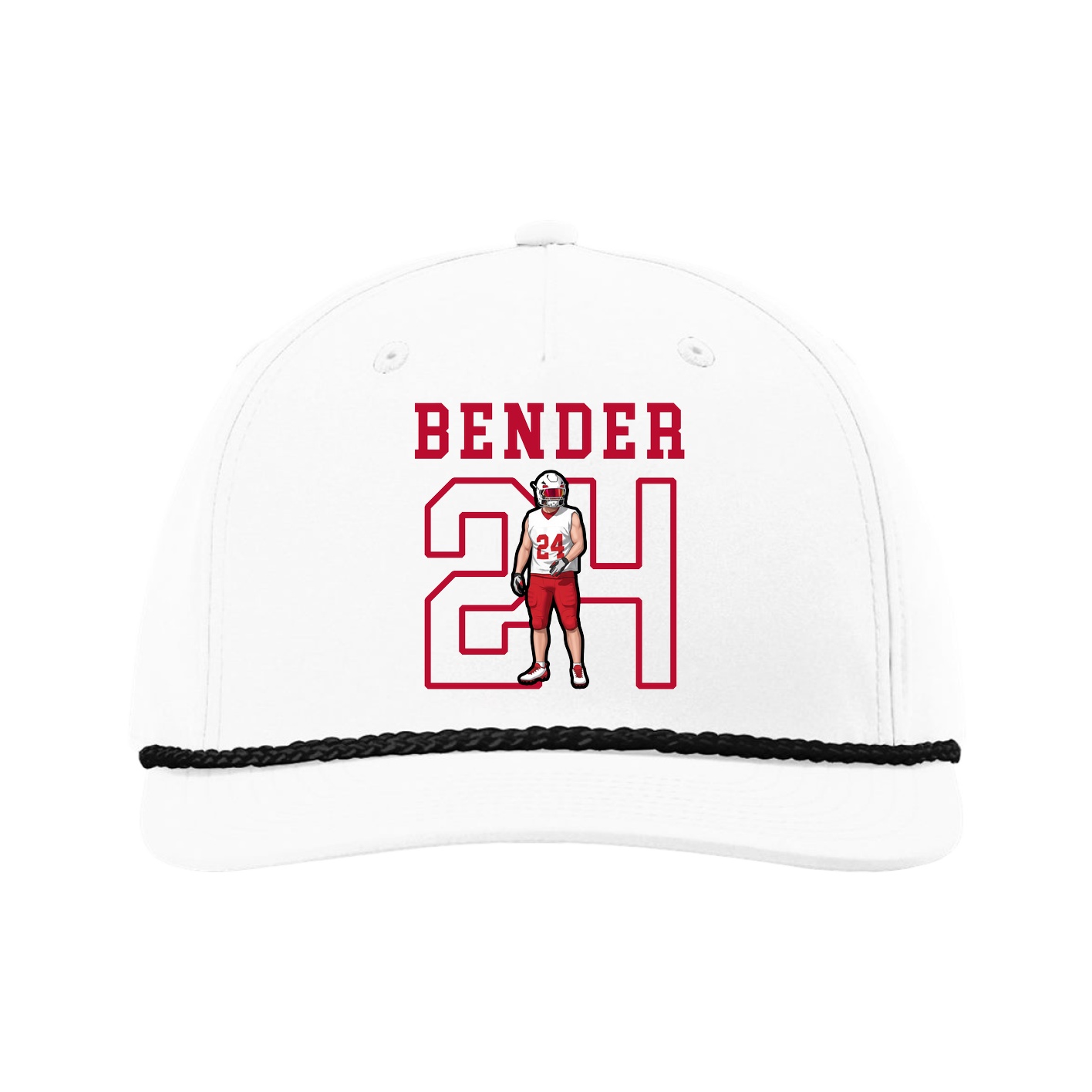 Five-Panel Classic Rope Cap — Shirsey in White