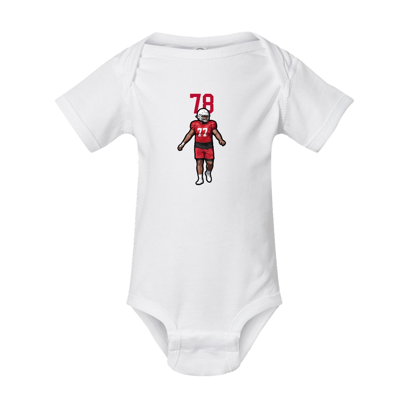 Baby Onesie — Number Top in White