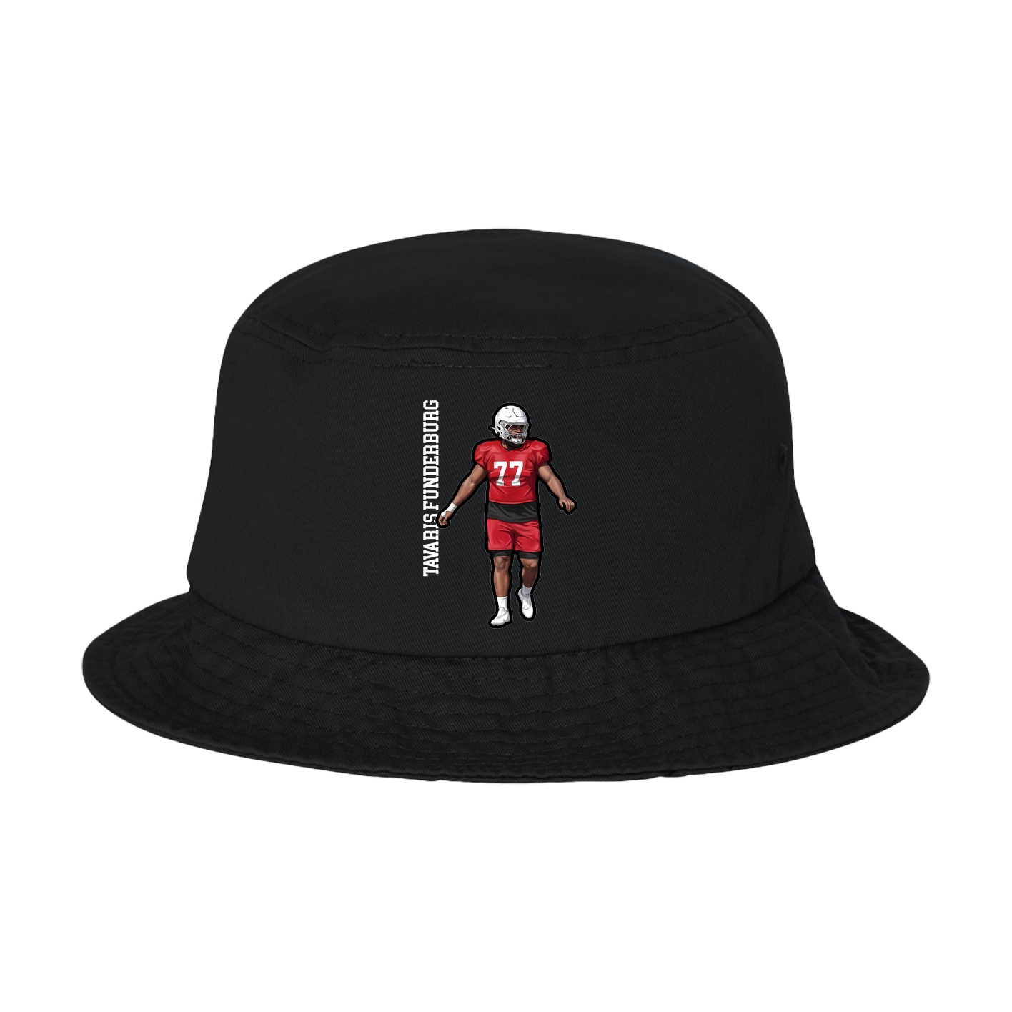 Bucket Cap — Name Vertical in Black