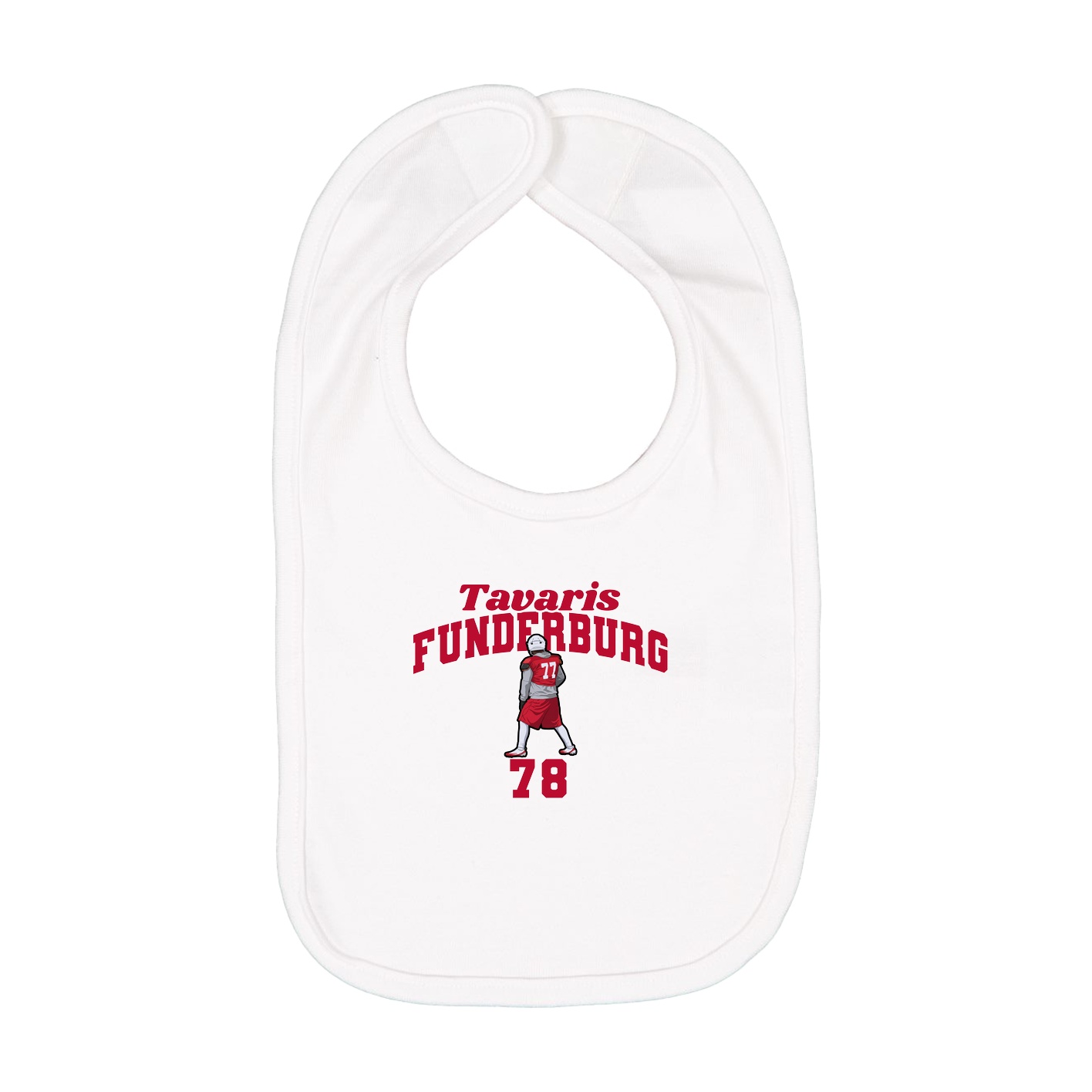 Infant Bib — Signature Arch in White