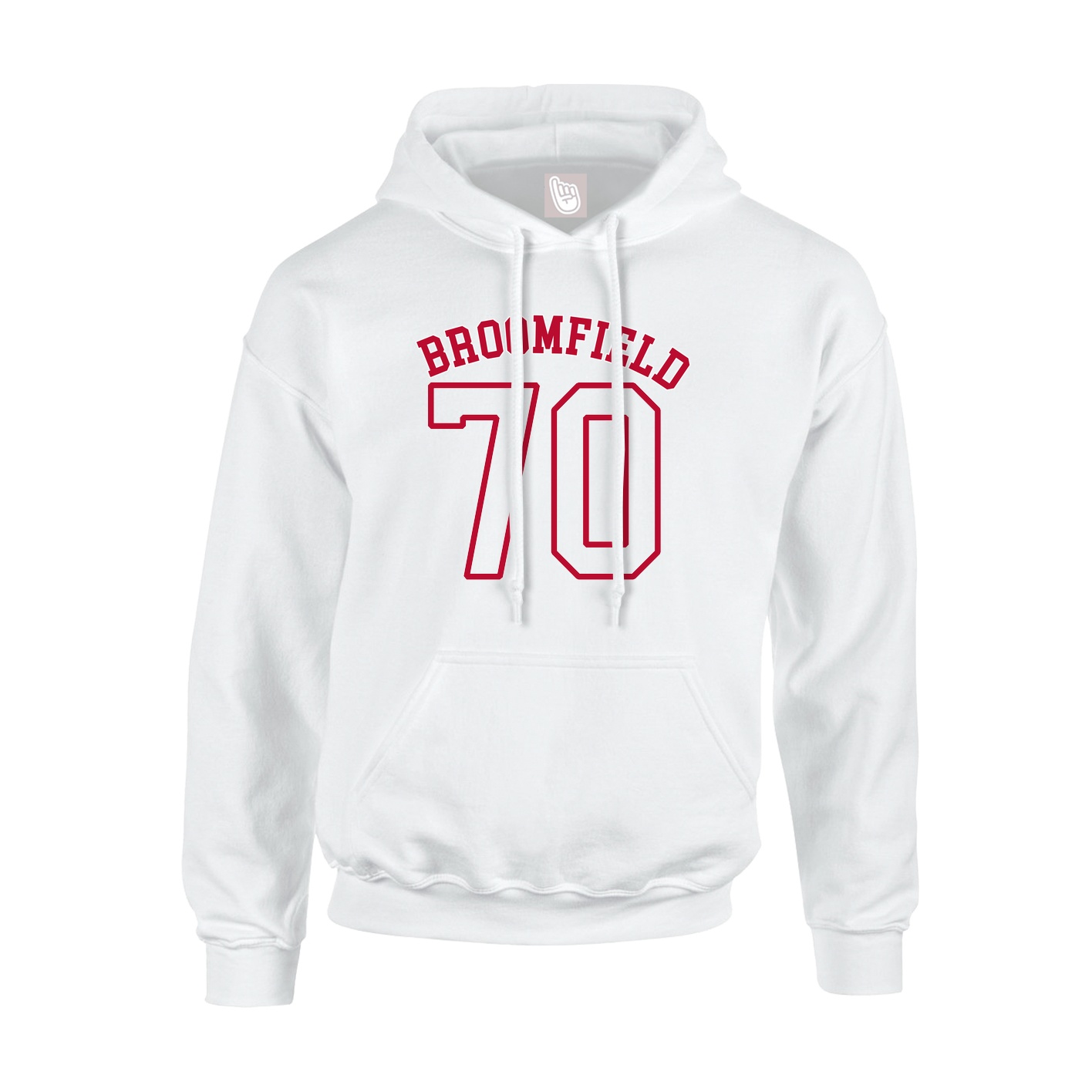 Hoodie — Shirsey Arch in White