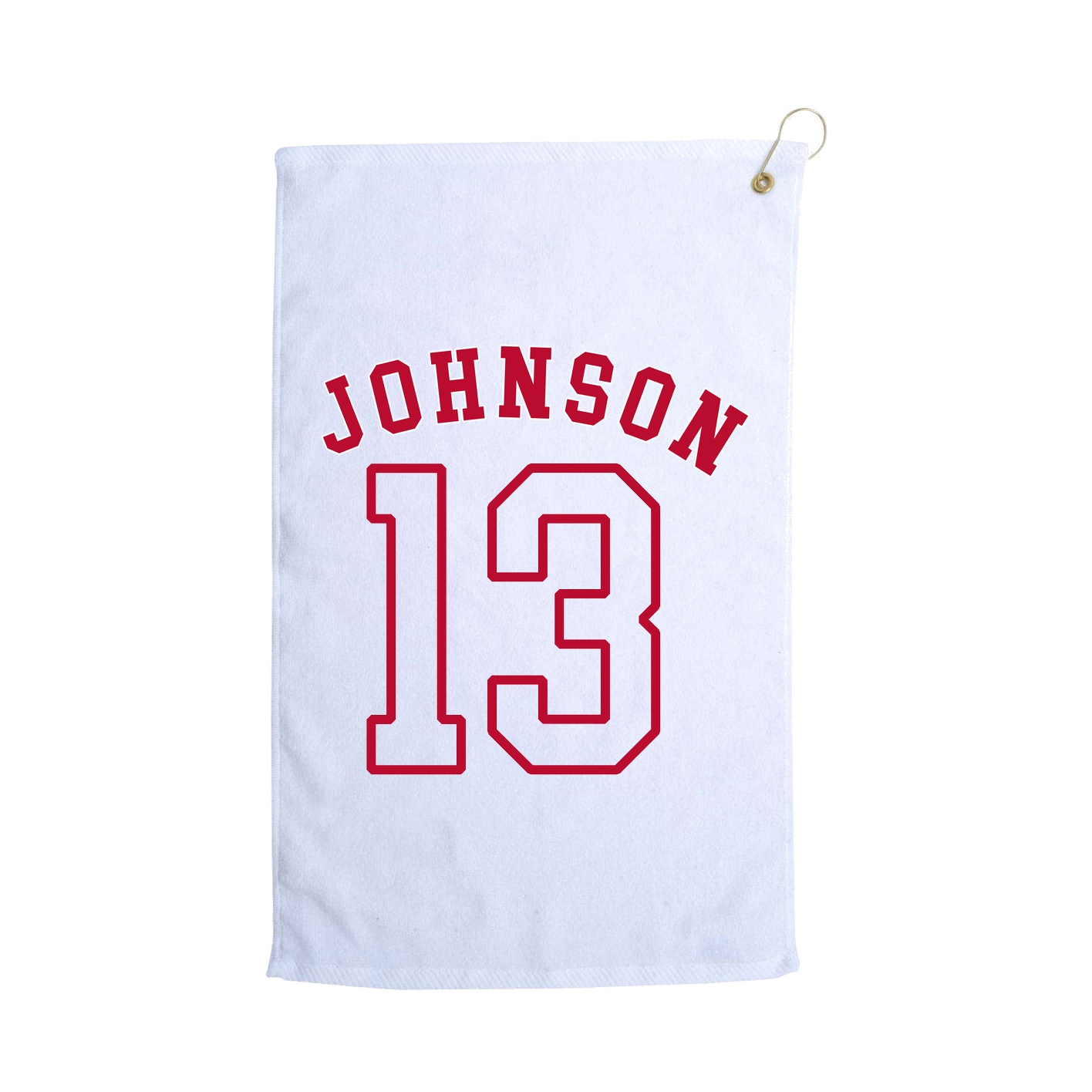Golf Towel — Shirsey Arch in White