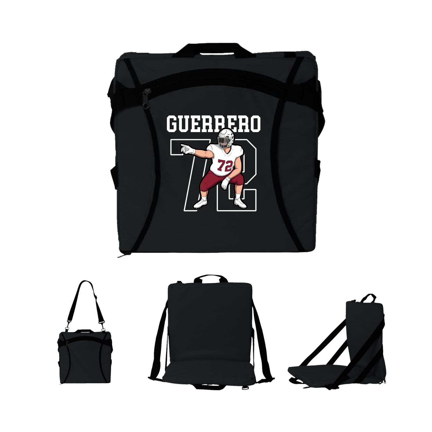 Folding Stadium Seat — Shirsey in Black