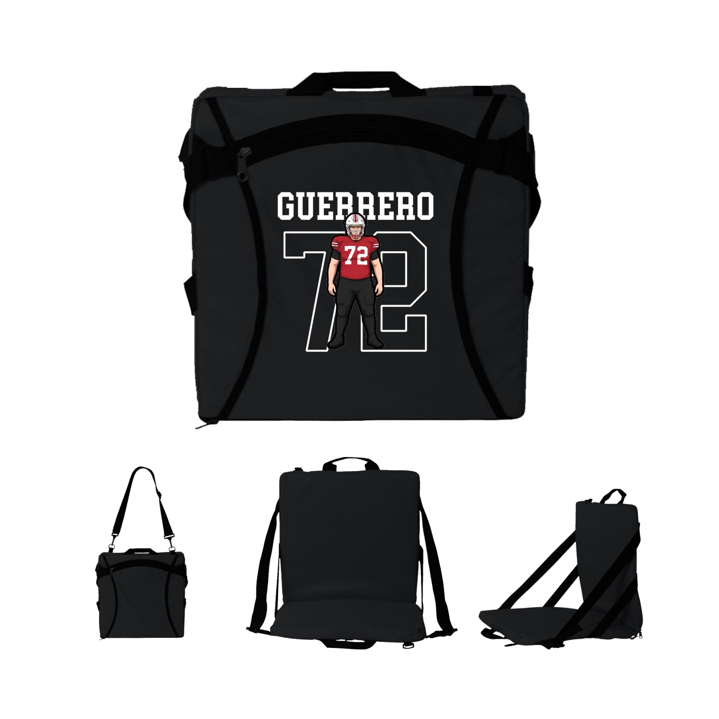 Folding Stadium Seat — Shirsey in Black