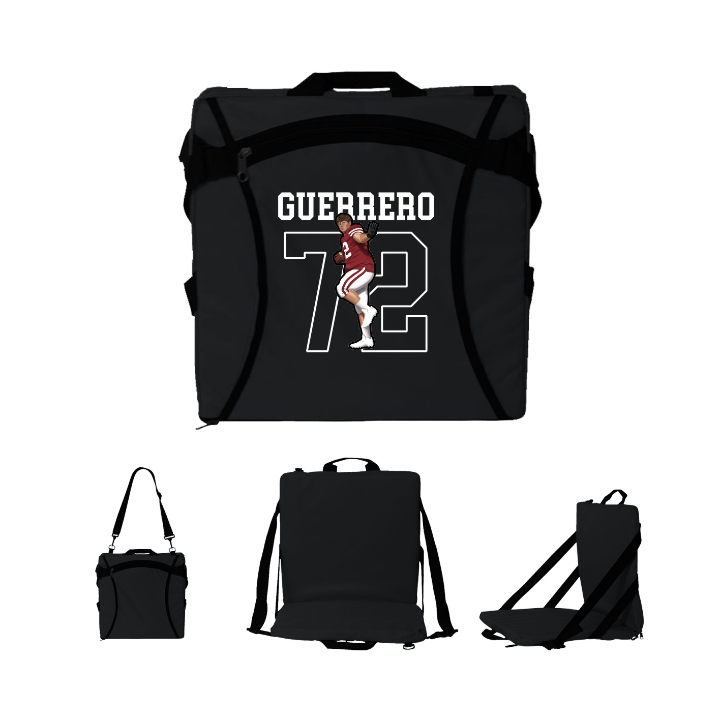 Folding Stadium Seat — Shirsey in Black