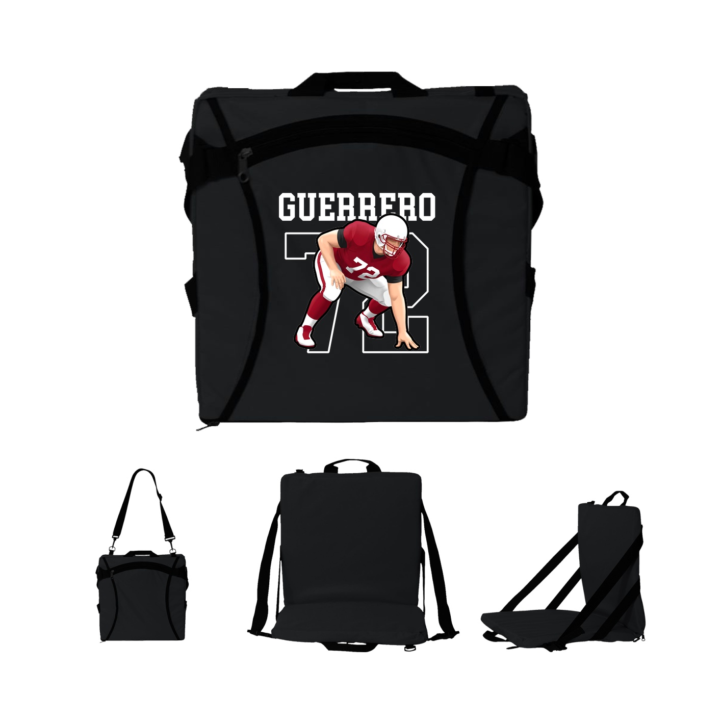 Folding Stadium Seat — Shirsey in Black
