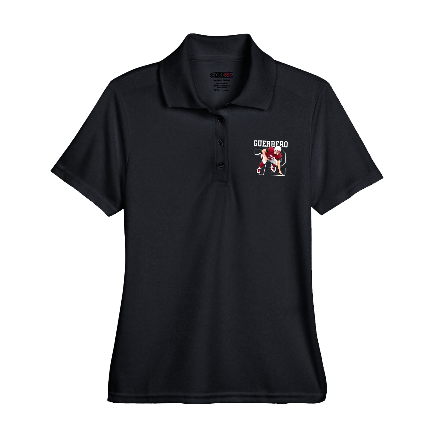 Womens Performance Polo — Shirsey in Black