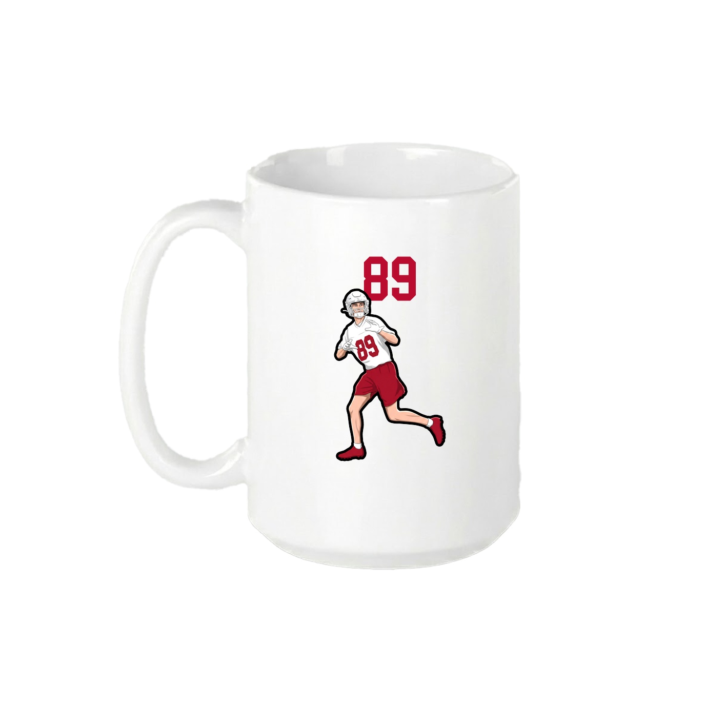 15oz Coffee Mug — Number Top in White
