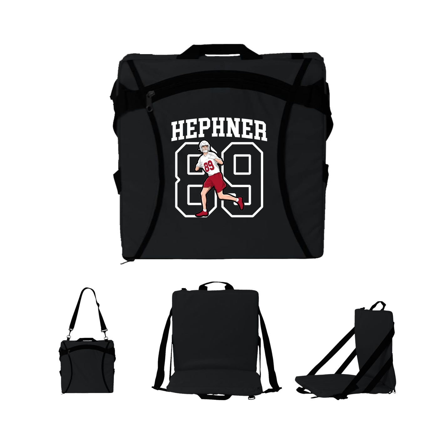 Folding Stadium Seat — Shirsey in Black
