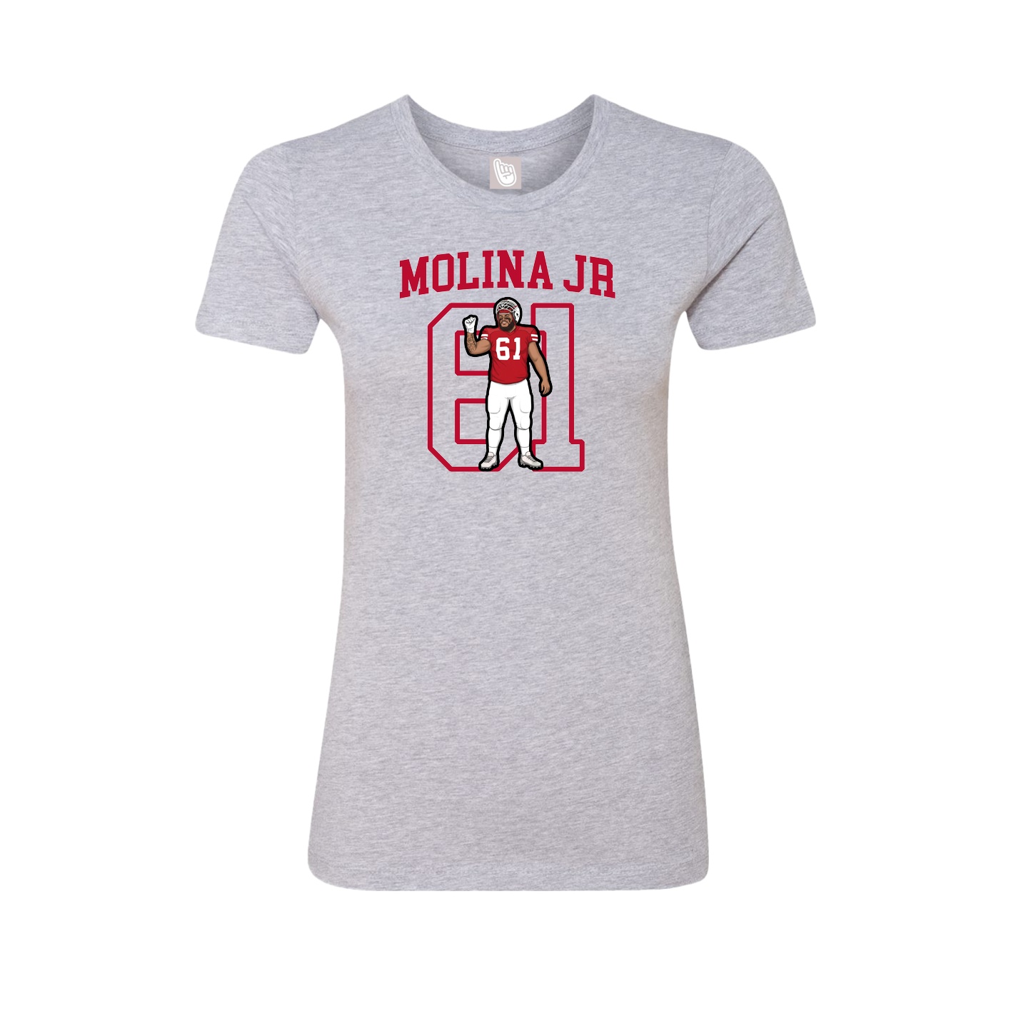 Fitted Women's Tee — Shirsey in Grey