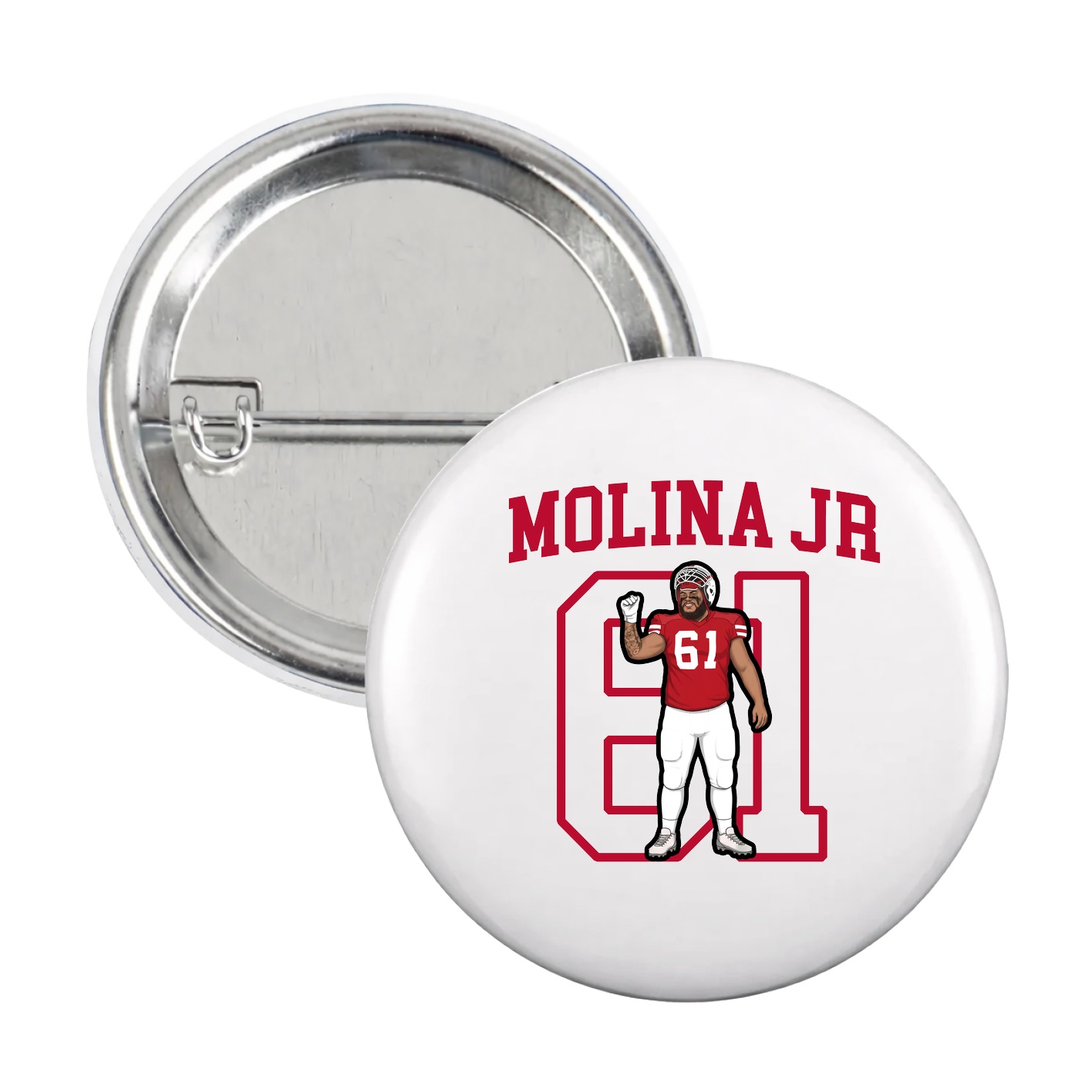 Game Day Button — Shirsey in White