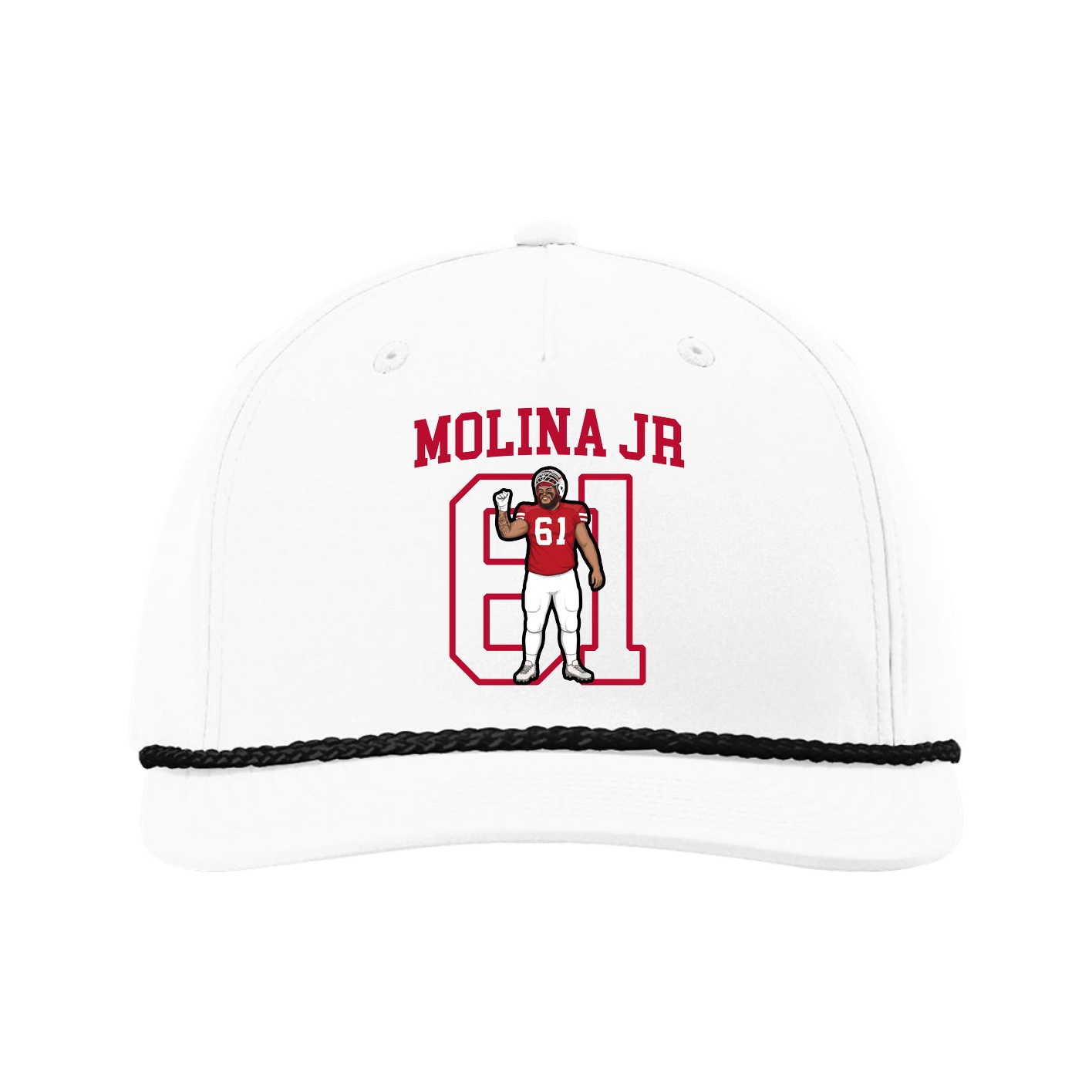 Five-Panel Classic Rope Cap — Shirsey in White