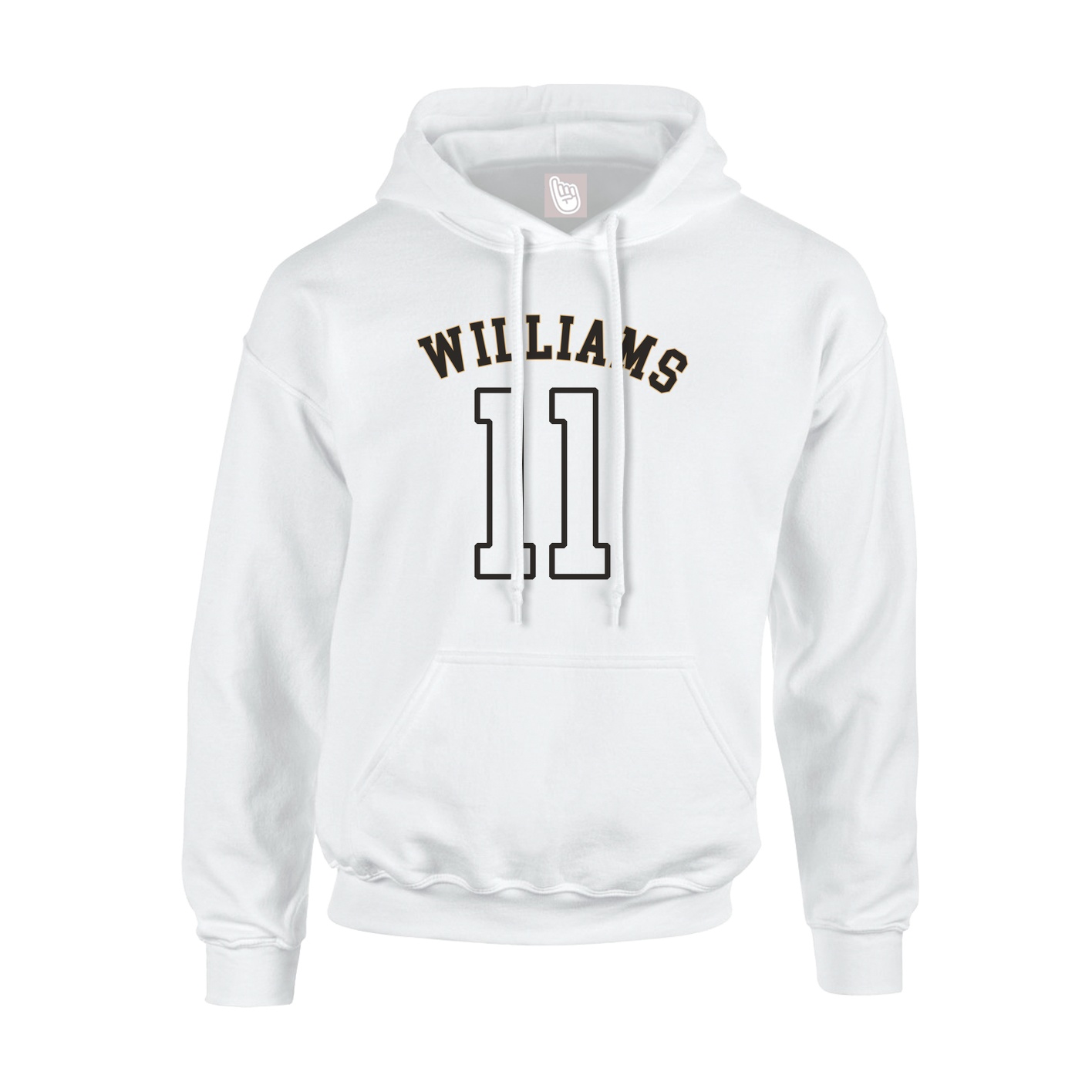 Youth Hoodie — Shirsey Arch in White