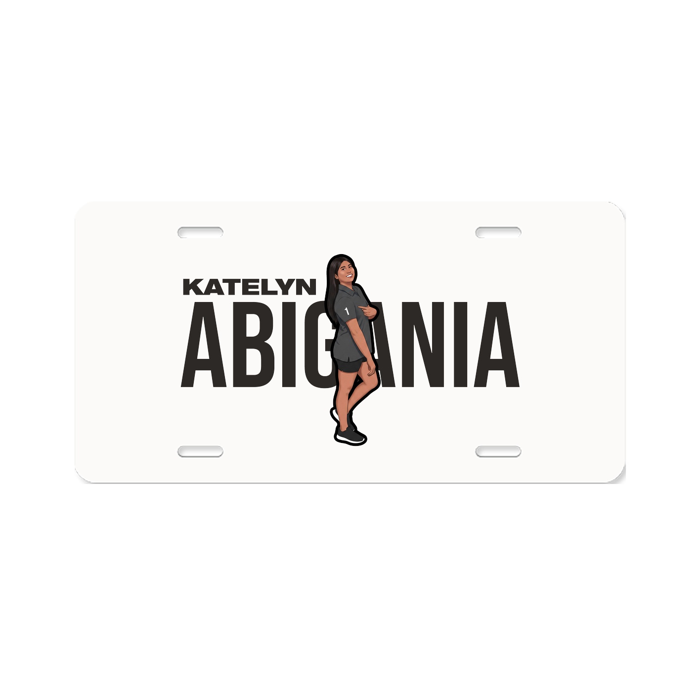 License Plate — Player Name in Classic