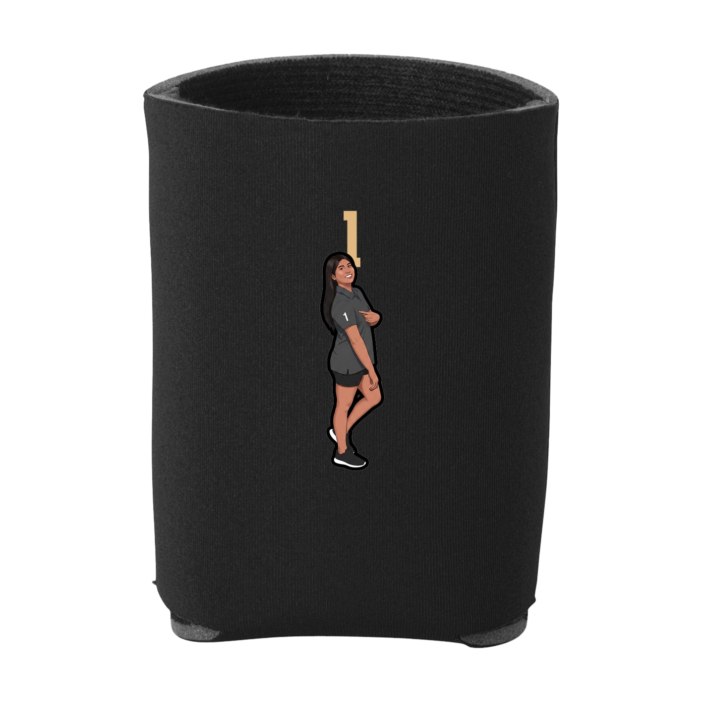 Can Holder — Number Top in Black