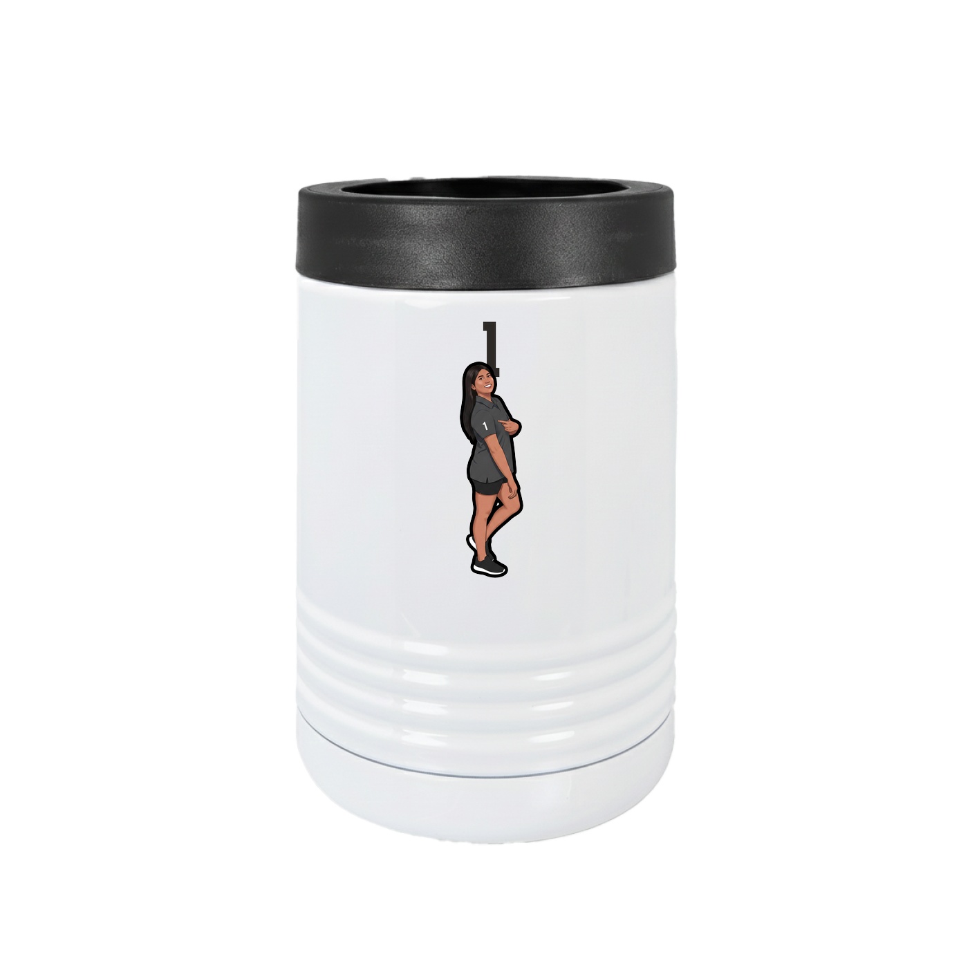Beverage Holder — Number Top in White