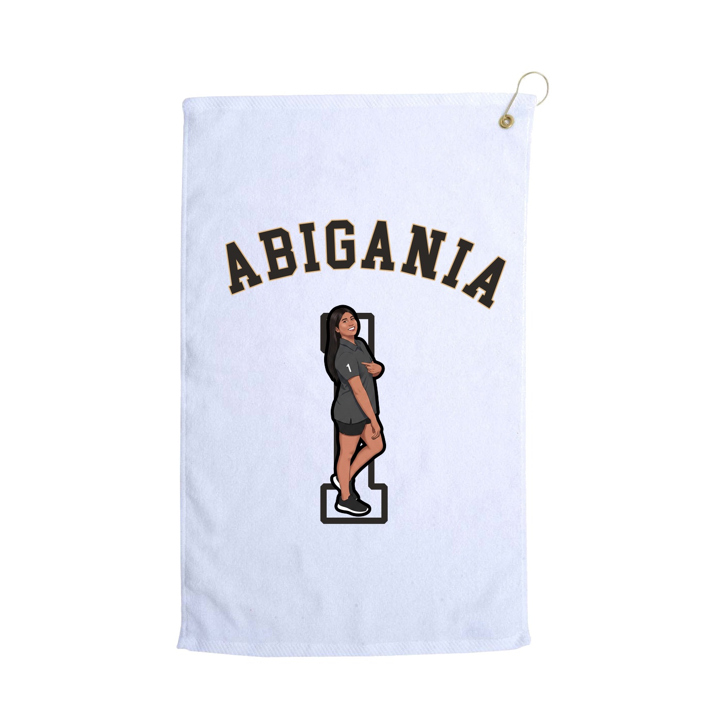 Golf Towel — Shirsey Arch in White