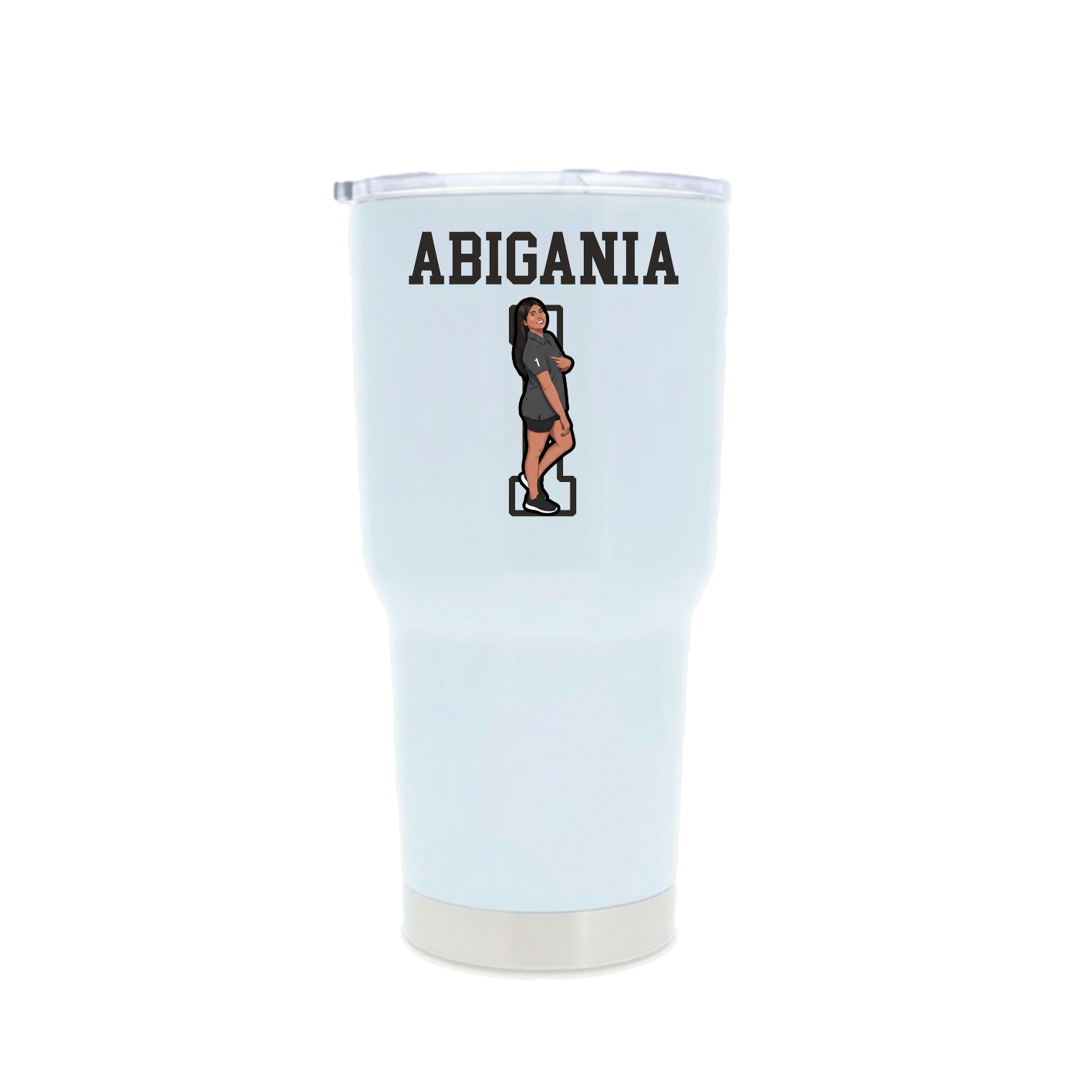 30oz Stainless Steel Tumbler — Shirsey in White