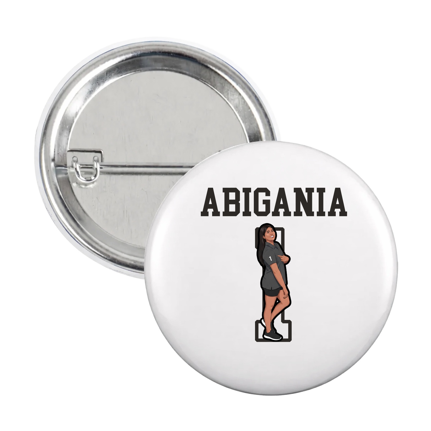 Game Day Button — Shirsey in White