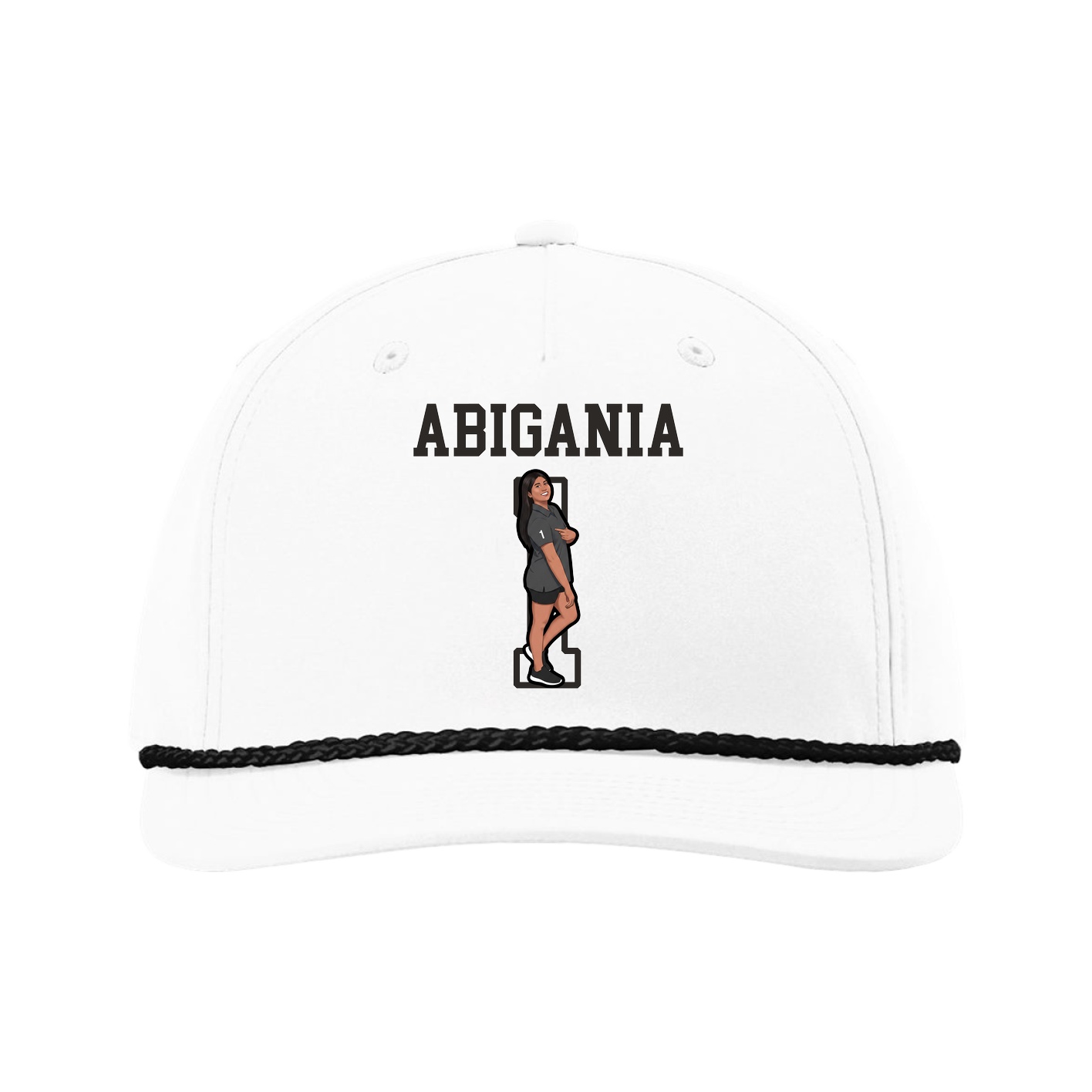 Five-Panel Classic Rope Cap — Shirsey in White
