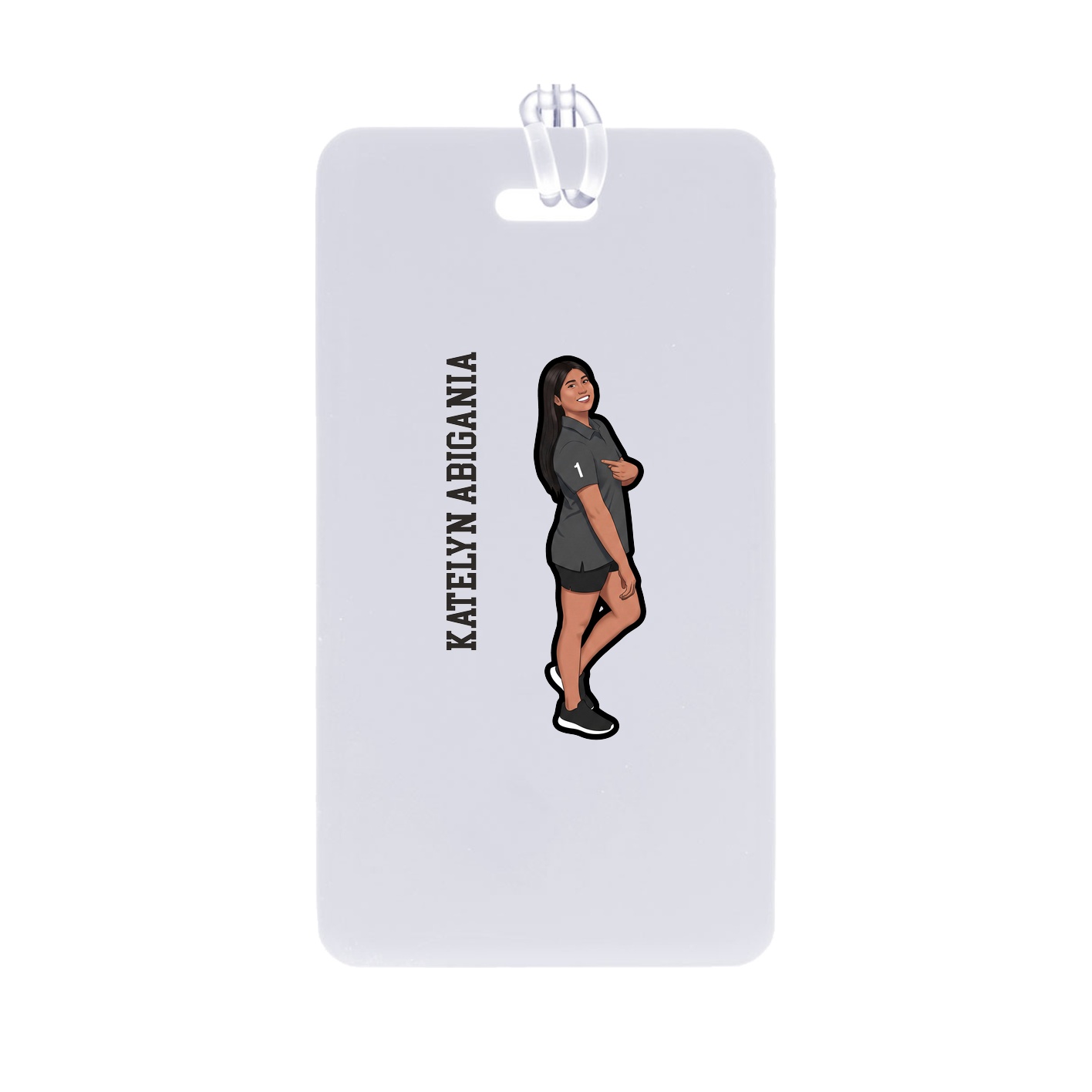 Bag Tag — Name Vertical in Classic